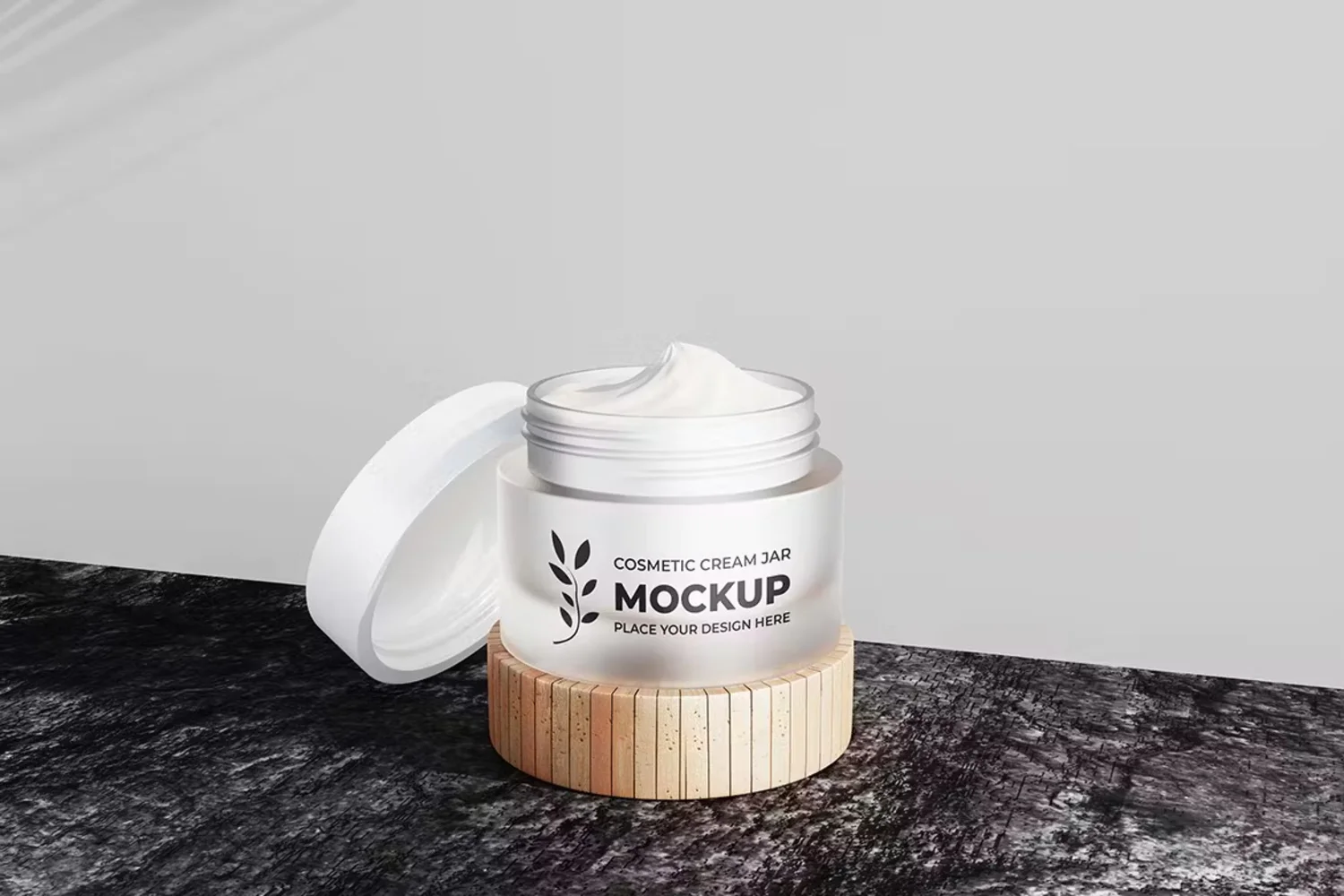 5269 时尚实用的化妆品霜瓶模拟展示设计PSD样机素材 Cosmetic Cream Jar Mockup@GOOODME.COM