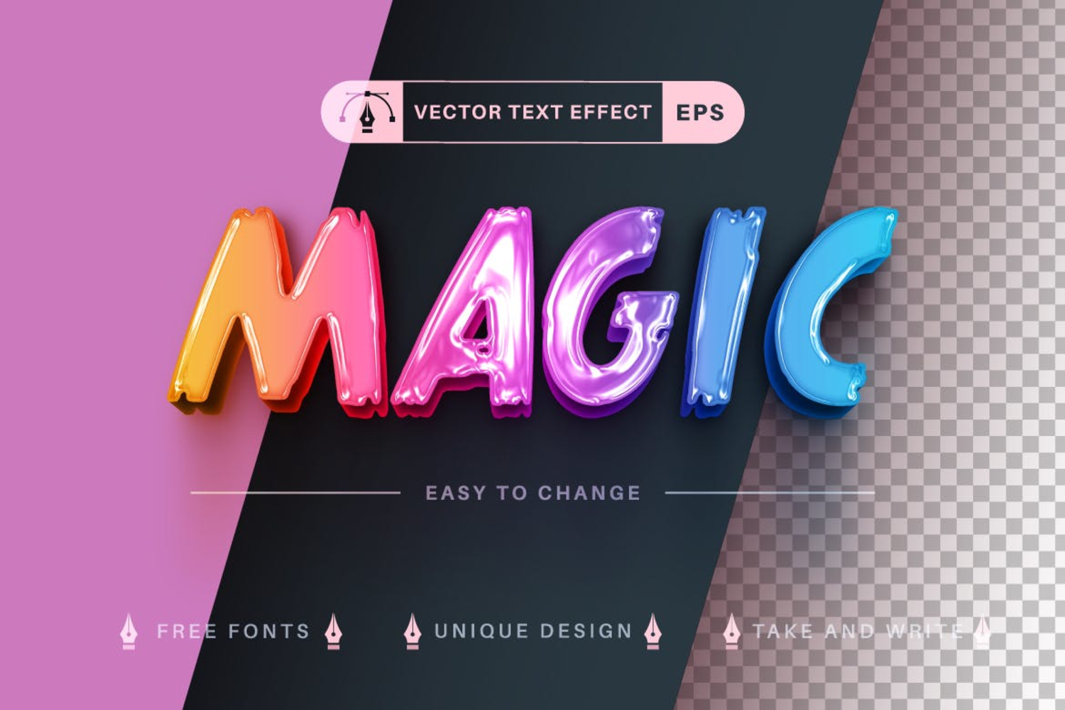 5273 海报LOGO果冻3D立体文字效果PS图层样式unicorn-slime-editable-text-effect-font-style@GOOODME.COM