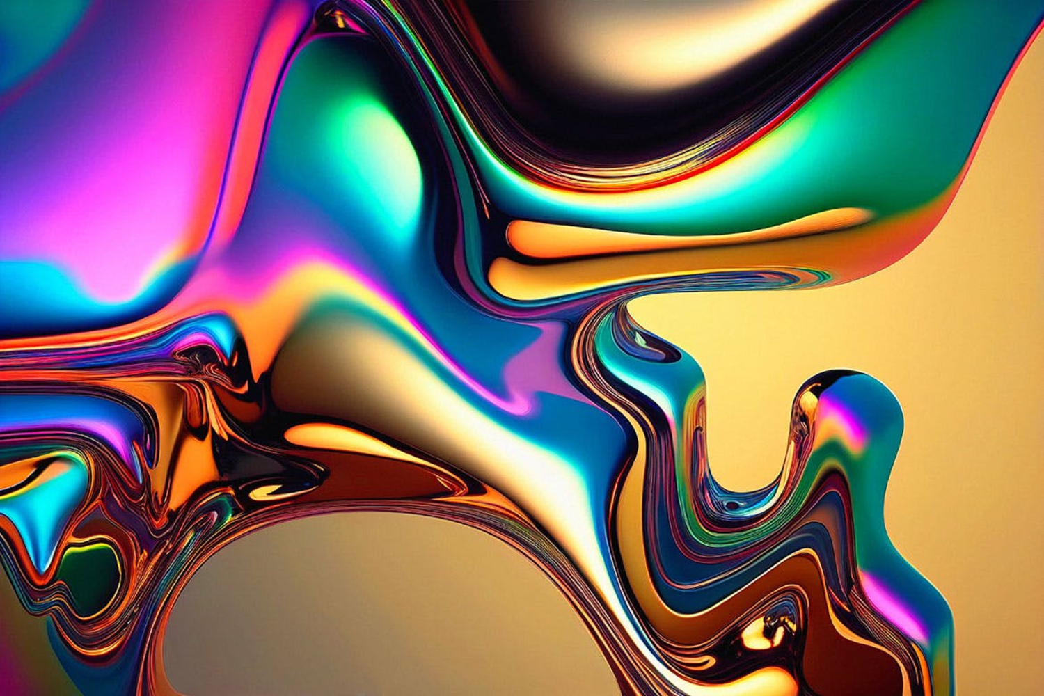 5284 金属不规则液体渐变铬JPG背景liquid-gradient-chrome-backgrounds@GOOODME.COM