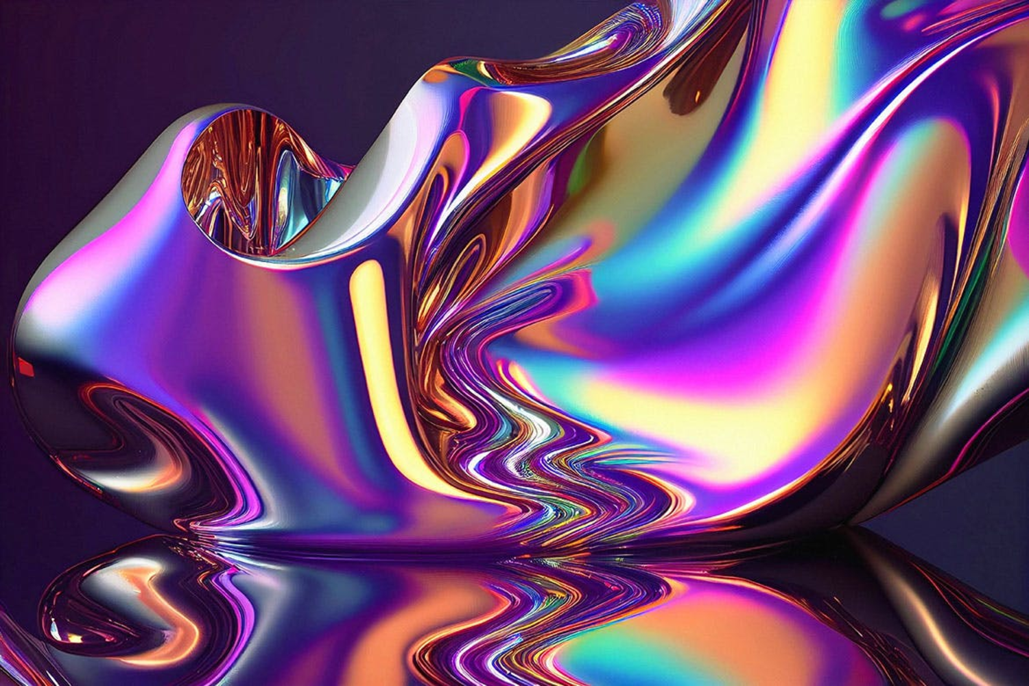 5284 金属不规则液体渐变铬JPG背景liquid-gradient-chrome-backgrounds@GOOODME.COM