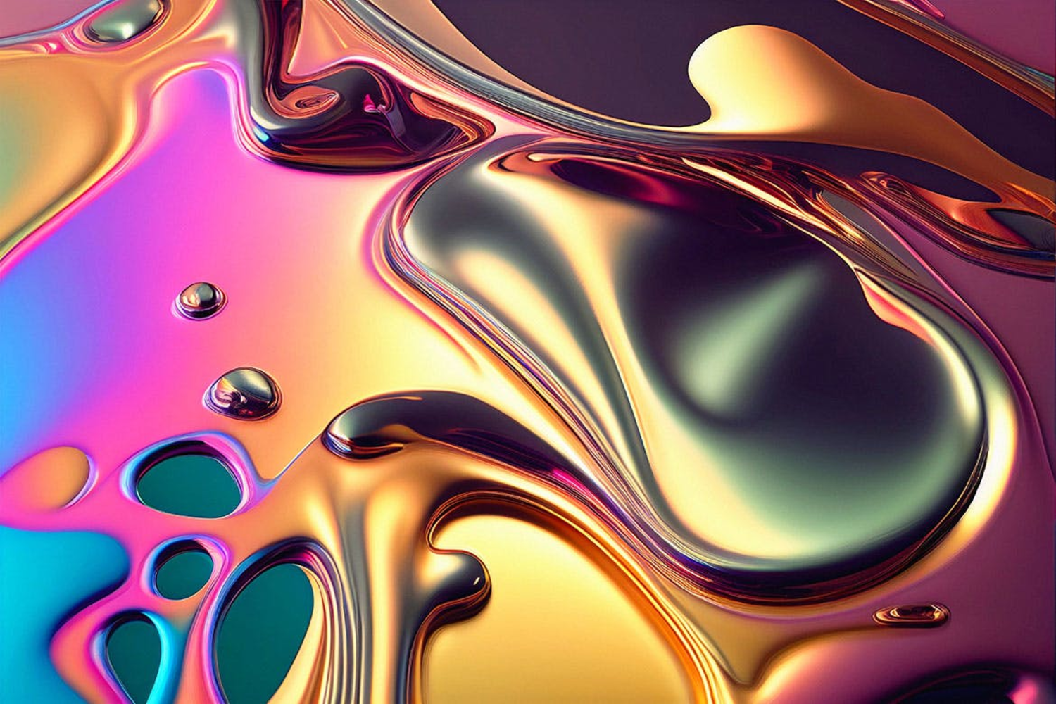 5284 金属不规则液体渐变铬JPG背景liquid-gradient-chrome-backgrounds@GOOODME.COM