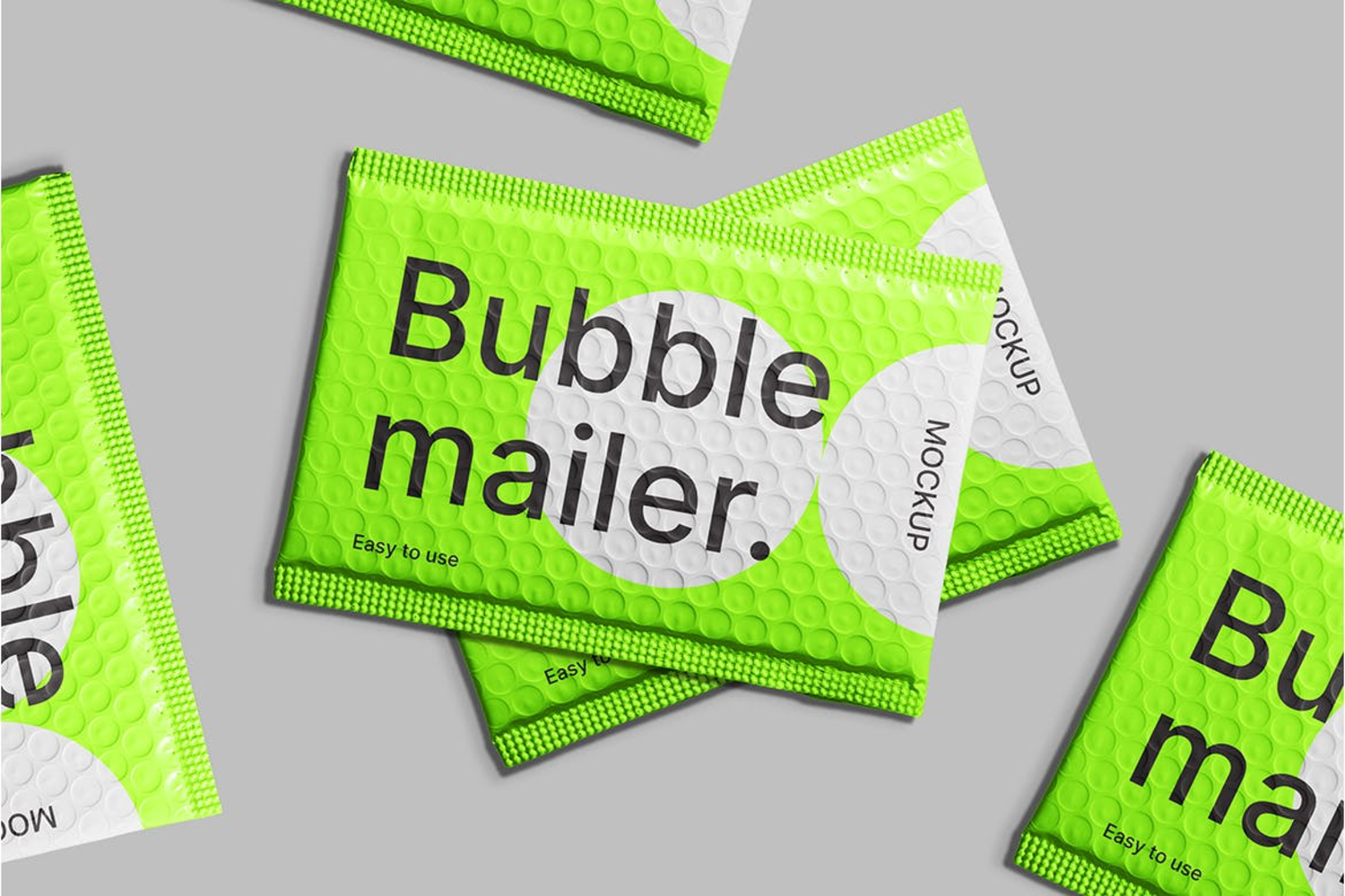 5294 3款气泡包装邮寄快递信件包装PSD样机素材包 Bubble-Mailer-Mockups-Pack@GOOODME.COM