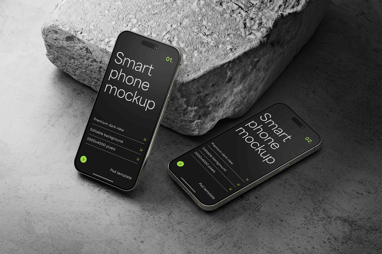 5298 5款ui设计展示iPhone 15 Pro手机作品集PSD样机模板 iPhone 15 Pro Mockup Set@GOOODME.COM