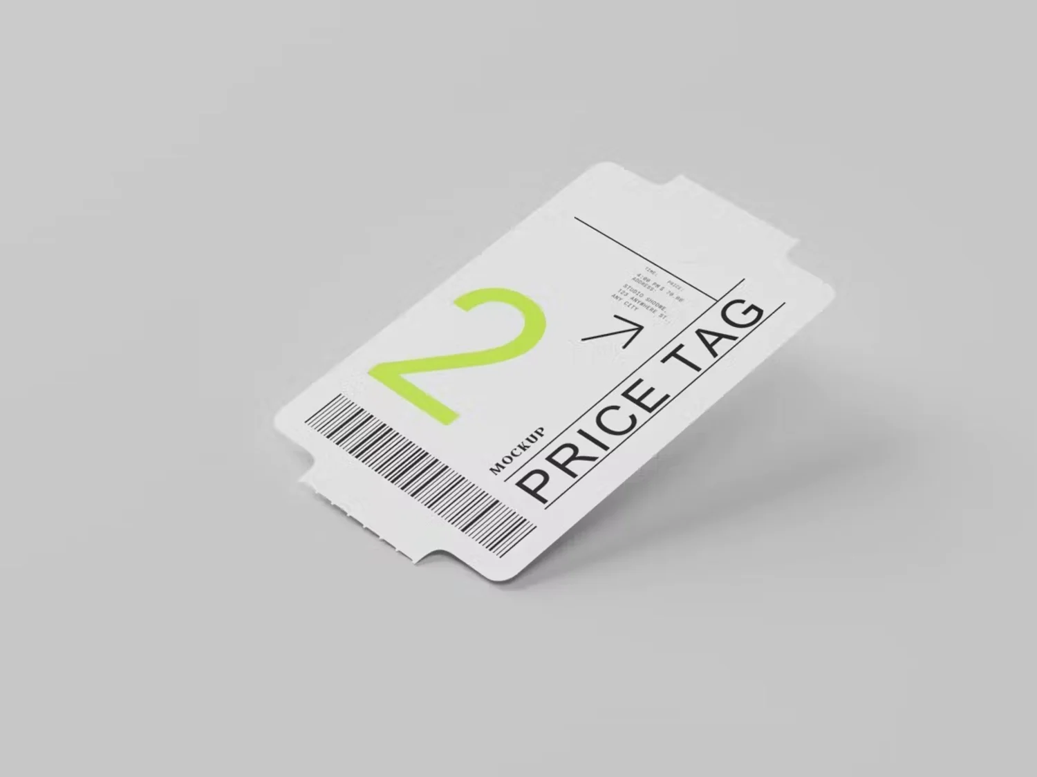 5299 6款极简价格标签收款票据游戏电玩票贴纸PSD样机套装Price Tag Mockup@GOOODME.COM