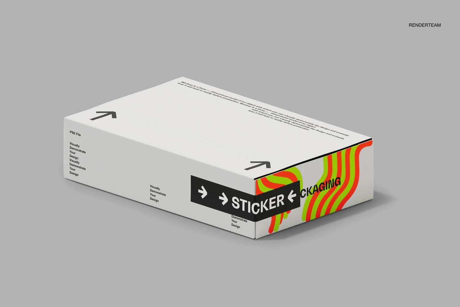 5300 5款极简质感寿司外卖快餐纸盒包装盒礼盒设计展示PSD样机Sushi Box Mockup Set@GOOODME.COM