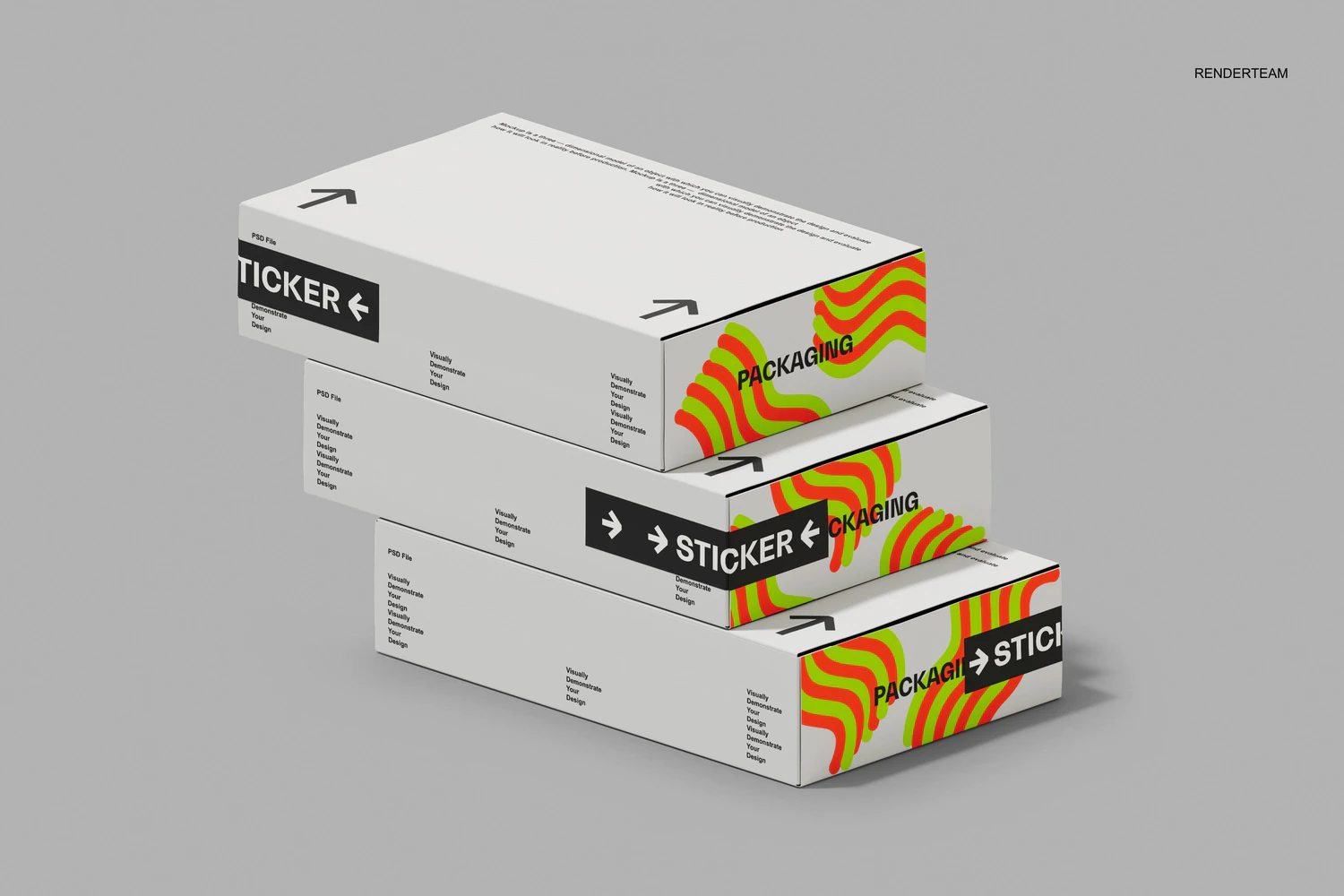 5300 5款极简质感寿司外卖快餐纸盒包装盒礼盒设计展示PSD样机Sushi Box Mockup Set@GOOODME.COM