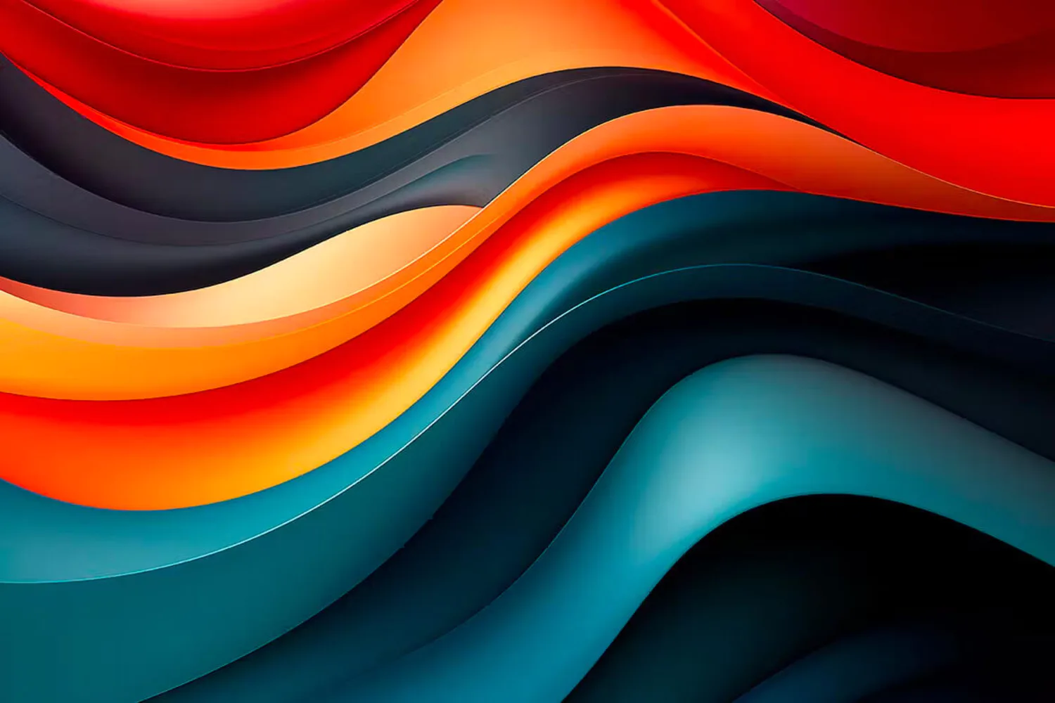 5312 3d立体多彩曲线波浪的背景图片素材-Colorful Curvy Wave Backgrounds@GOOODME.COM