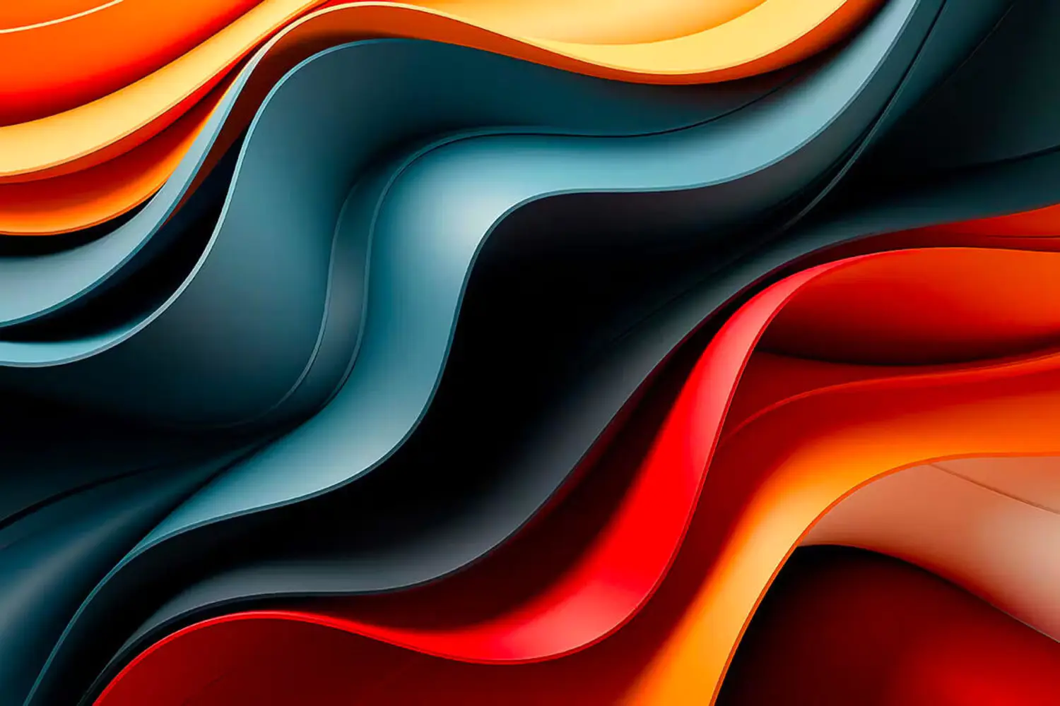 5312 3d立体多彩曲线波浪的背景图片素材-Colorful Curvy Wave Backgrounds@GOOODME.COM