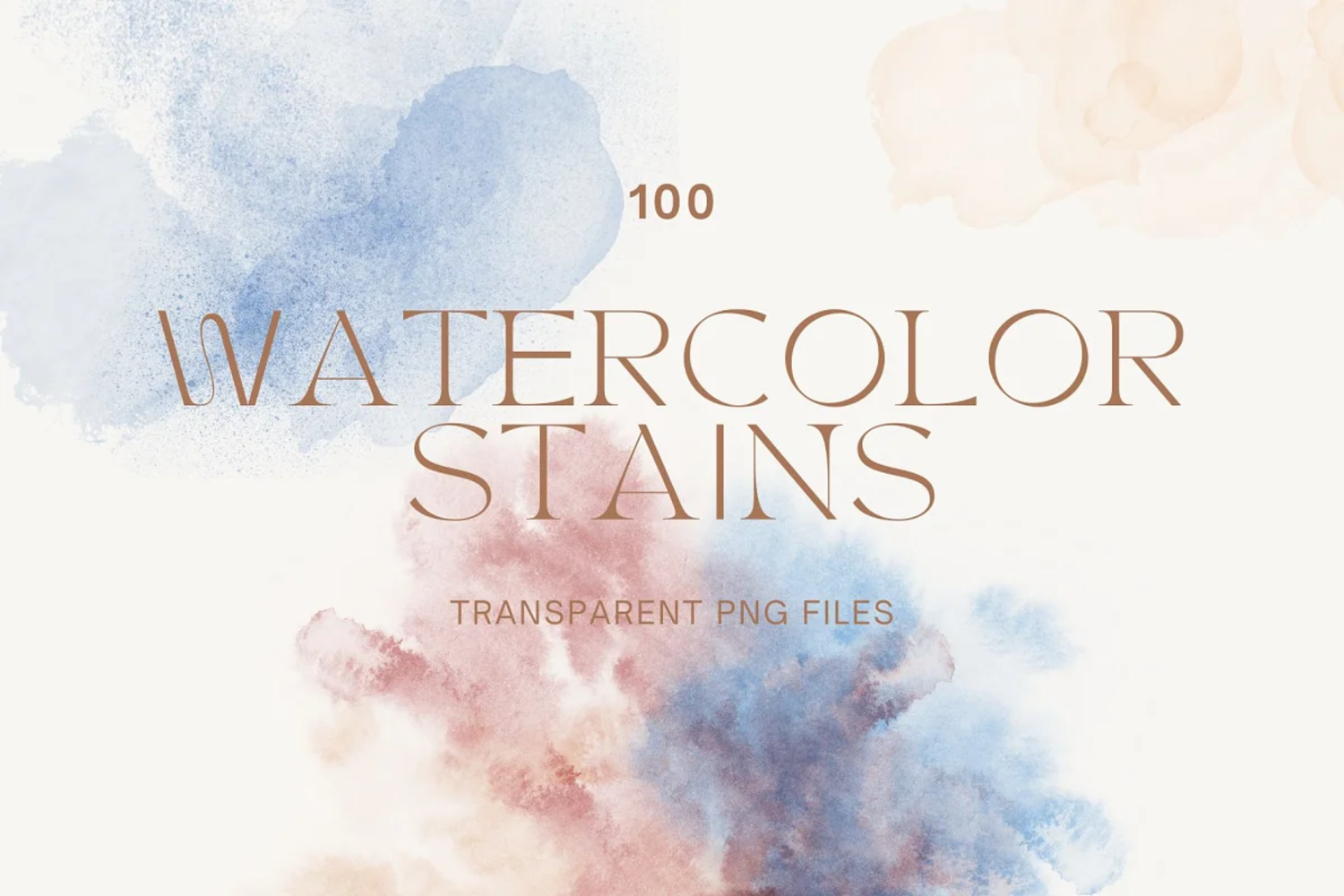 5317 各种颜色的水彩污渍纹理背景图片素材-100 Watercolor Abstract Stains@GOOODME.COM