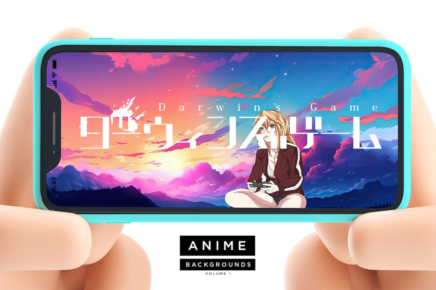 5337 绚丽时尚动漫风格云彩天空背景底纹JPG图片素材包 Anime Backgrounds by Layerform Design Co@GOOODME.COM