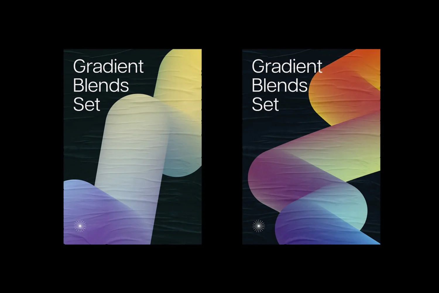 5359 渐变几何形状混合元素的背景图片和图形素材-Geometric Gradient Blend Elements@GOOODME.COM