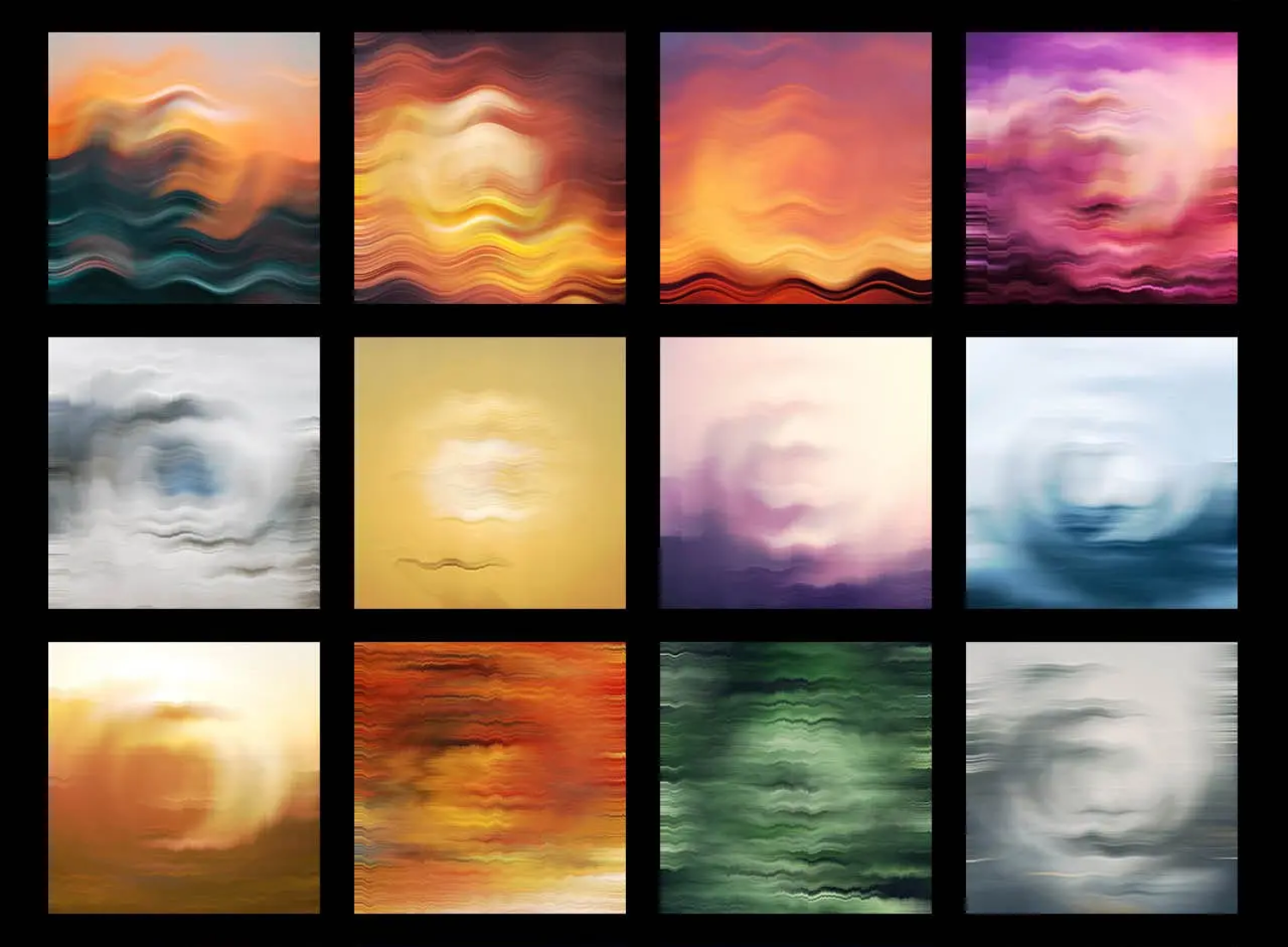 5375 100个抽象波浪纹理和背景包 100 Abstract Textures & Backgrounds Pack@GOOODME.COM