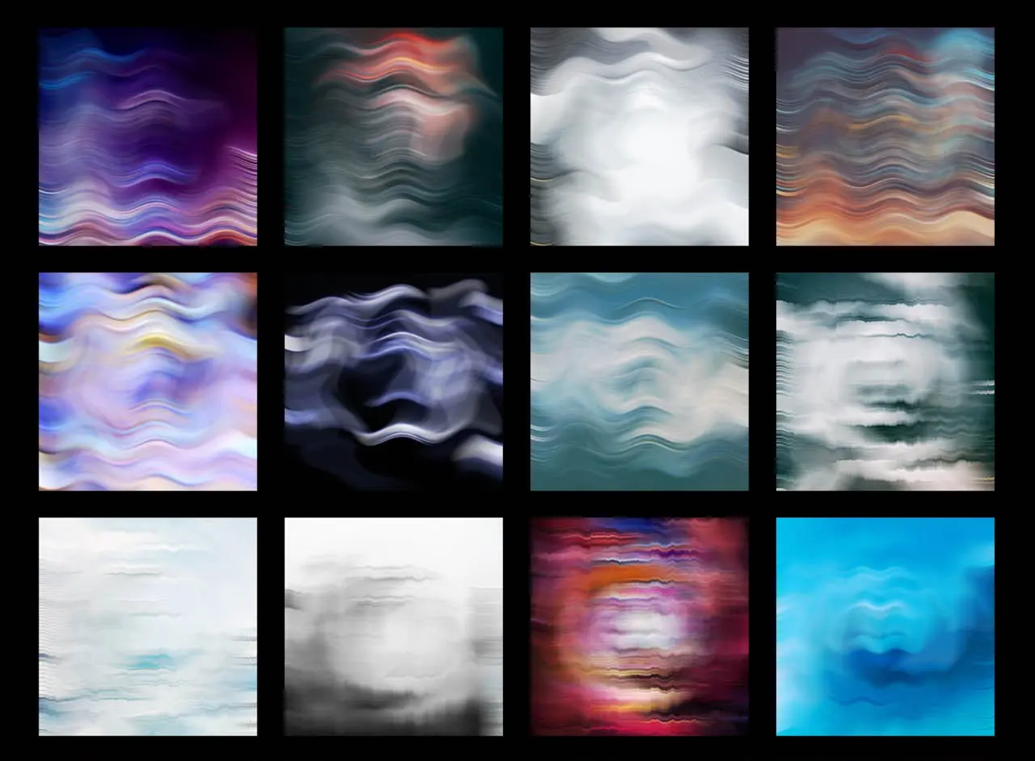 5375 100个抽象波浪纹理和背景包 100 Abstract Textures & Backgrounds Pack@GOOODME.COM