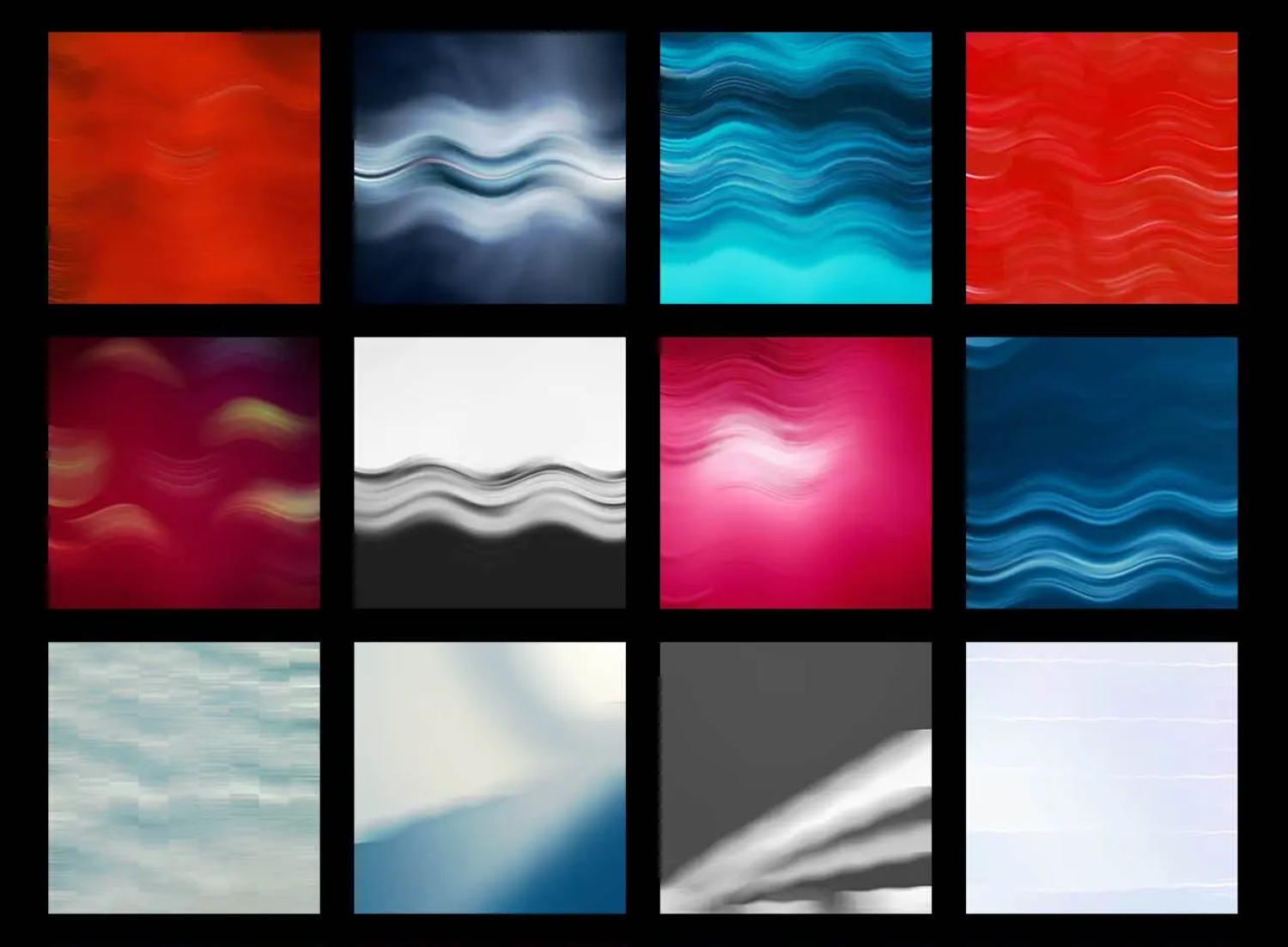 5388 100个抽象波浪纹理和背景包 100 Abstract Textures & Backgrounds Pack Sinewave Texture Pack@GOOODME.COM