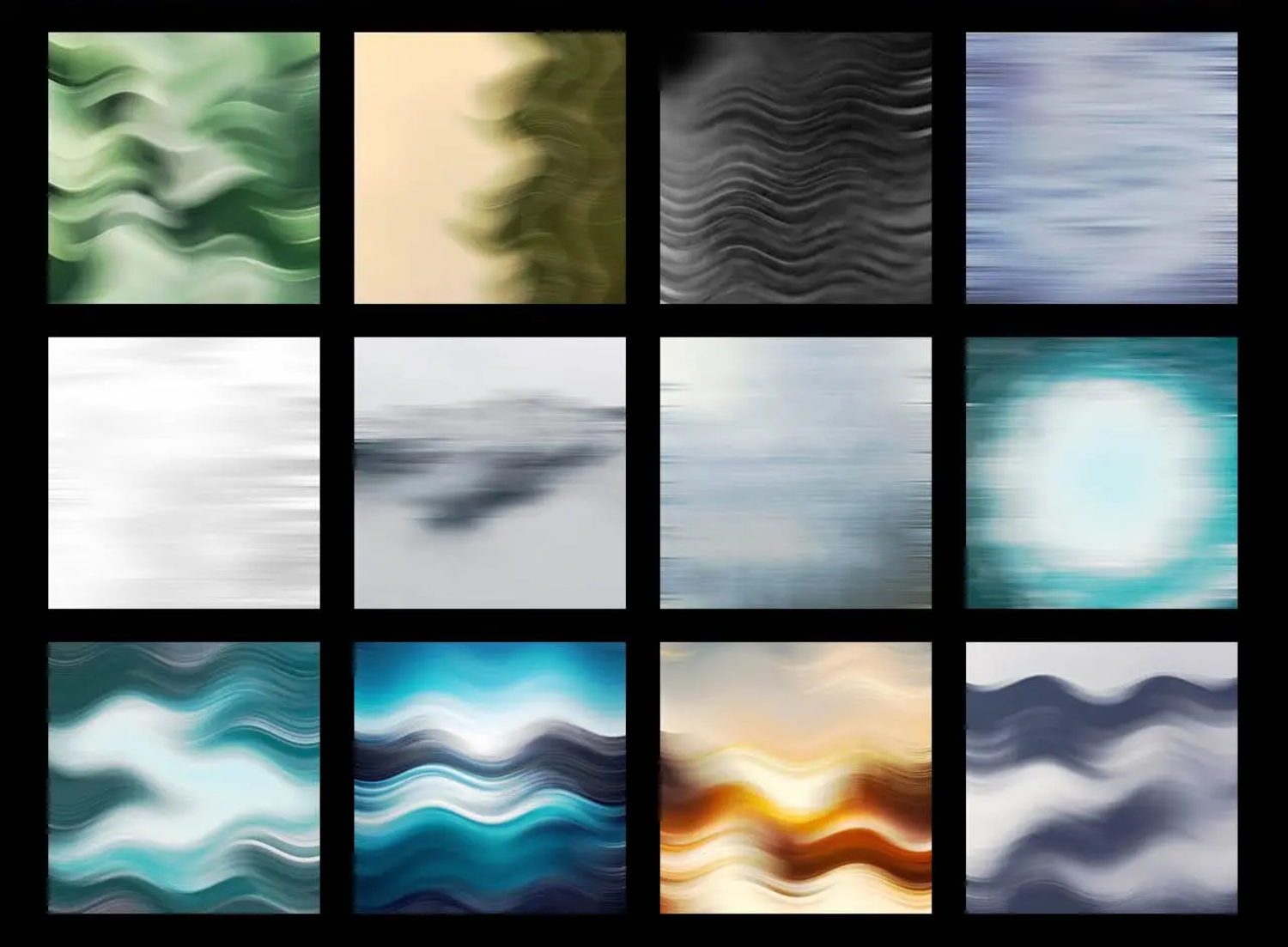 5388 100个抽象波浪纹理和背景包 100 Abstract Textures & Backgrounds Pack Sinewave Texture Pack@GOOODME.COM