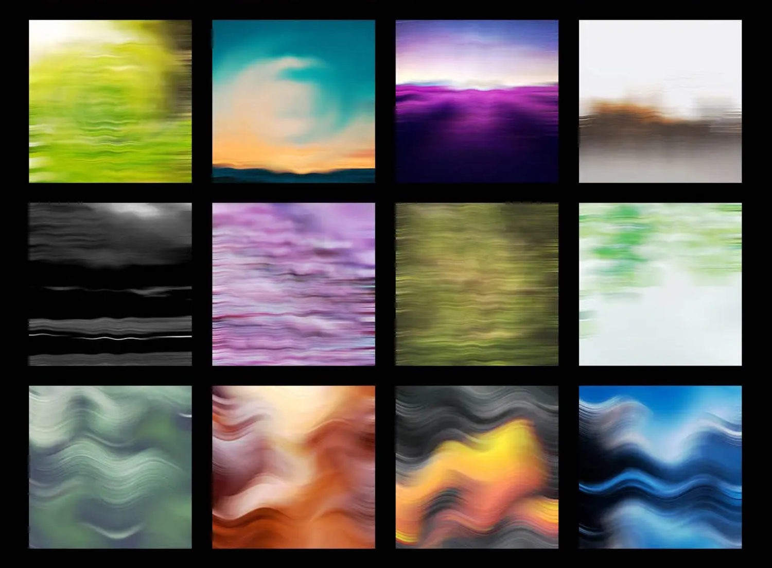 5388 100个抽象波浪纹理和背景包 100 Abstract Textures & Backgrounds Pack Sinewave Texture Pack@GOOODME.COM