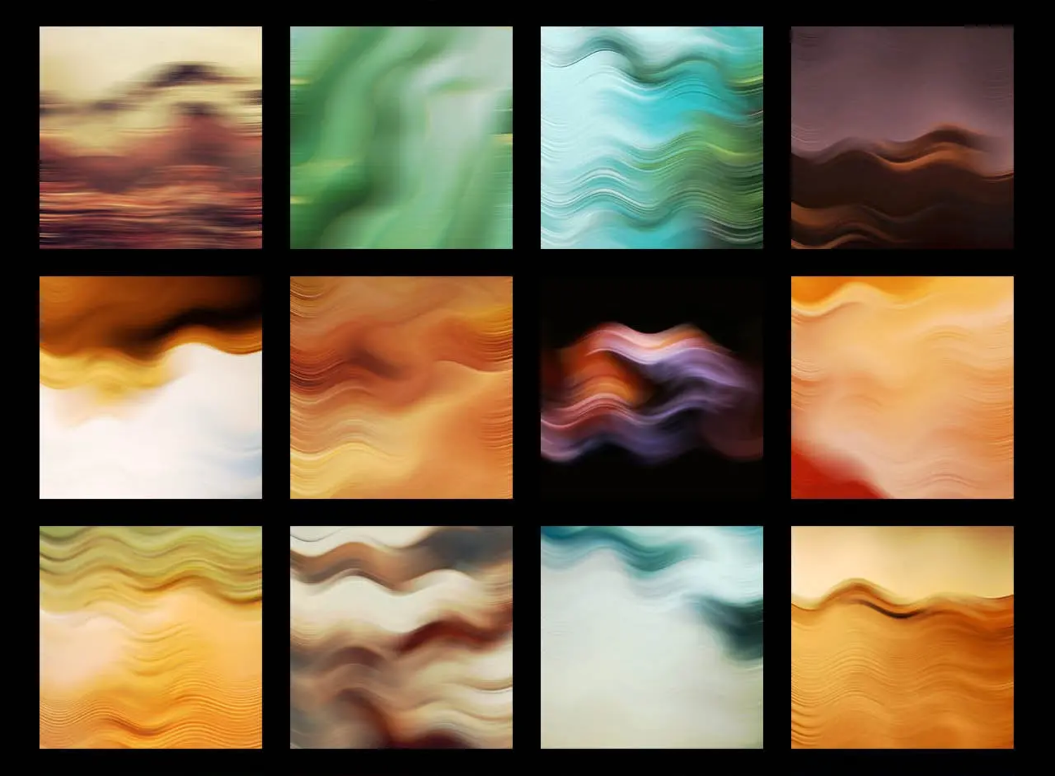 5388 100个抽象波浪纹理和背景包 100 Abstract Textures & Backgrounds Pack Sinewave Texture Pack@GOOODME.COM