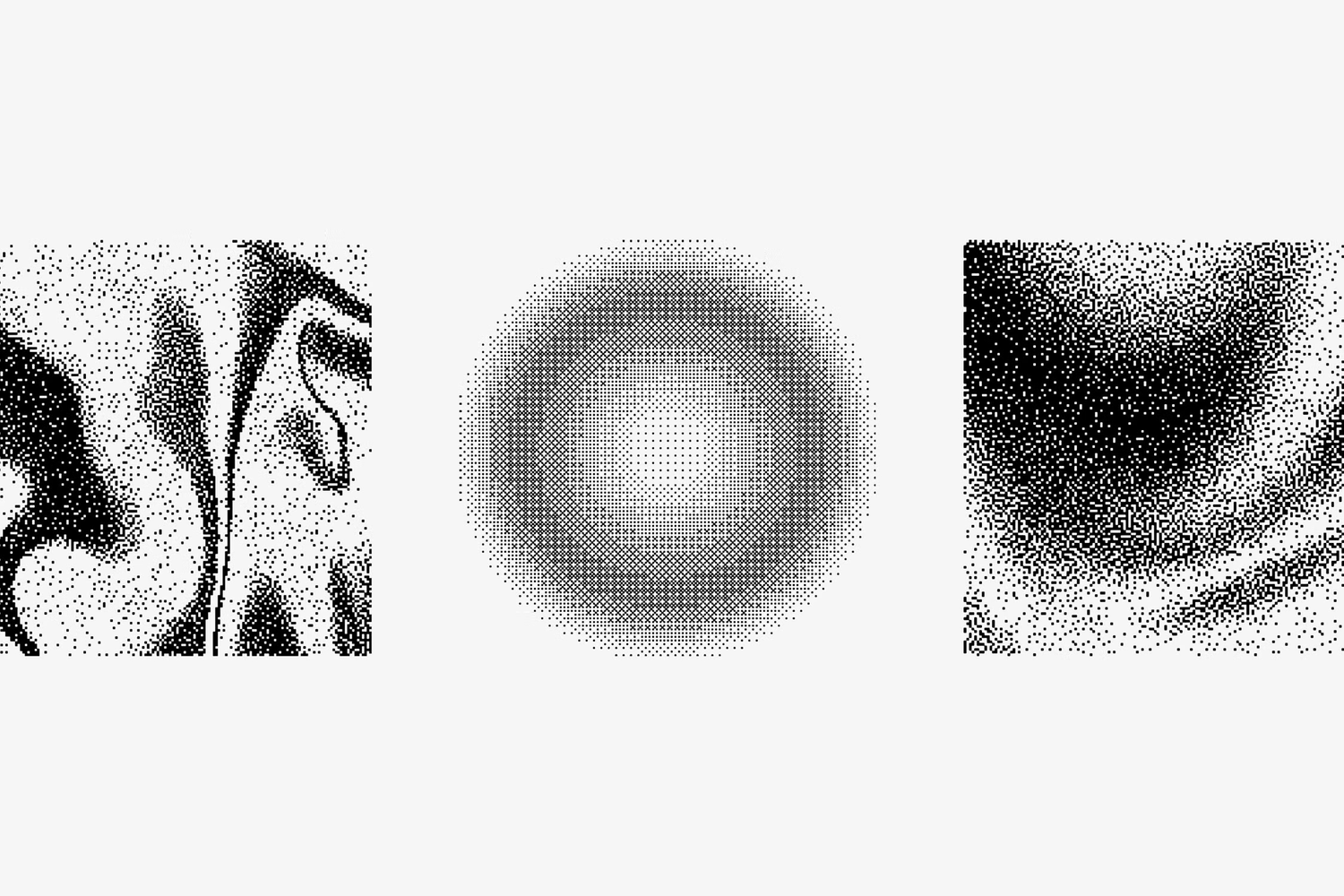 5517 抽象抖动位图形状图形元素素材 – Abstract Dithering Bitmap Shapes