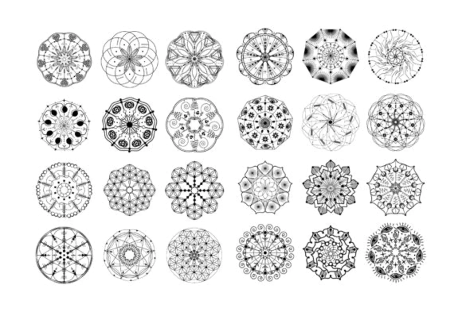 5573 古老斯堪的纳维亚符文字母卡片插画素材