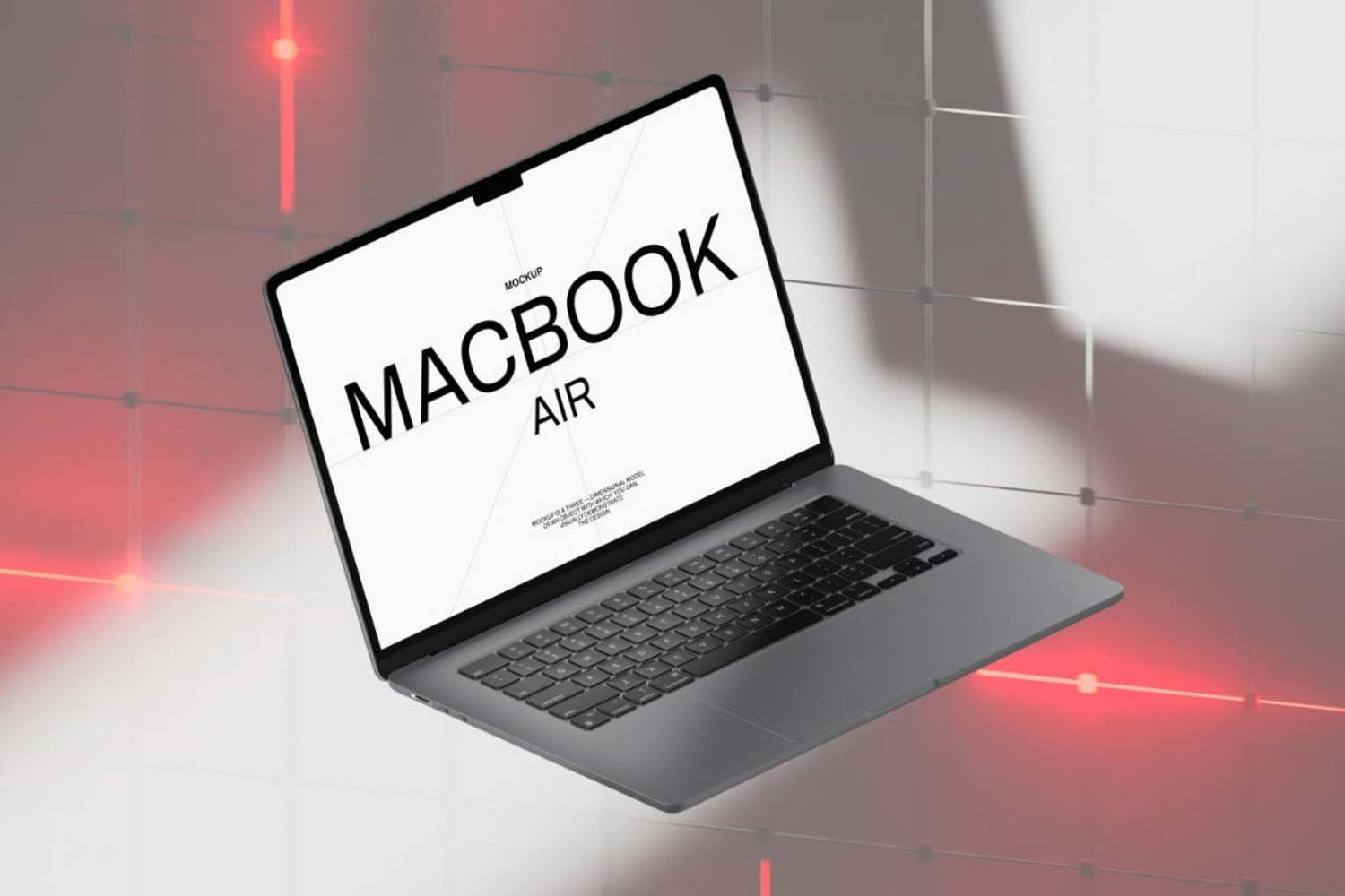 5622 MacBook Air 电脑模板样机组织图层高分辨率