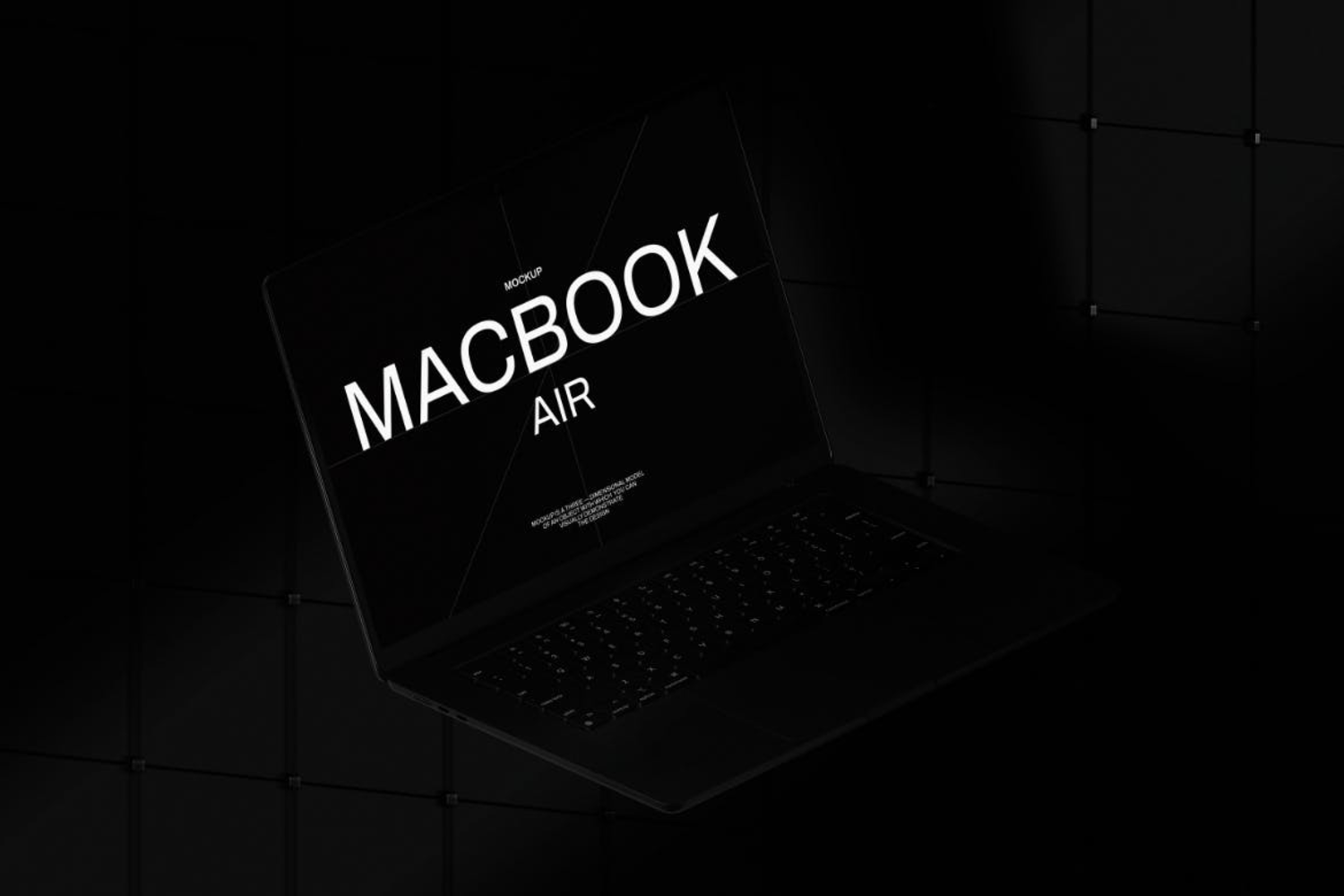 5622 MacBook Air 电脑模板样机组织图层高分辨率