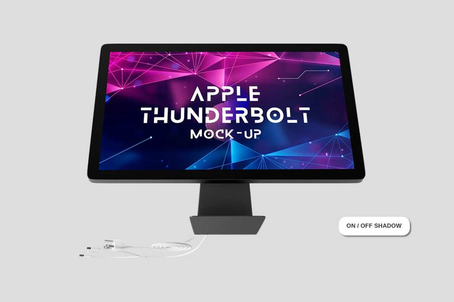 5636 Apple Thunderbolt LED 电脑样机 _ 果觅网（gooodme）