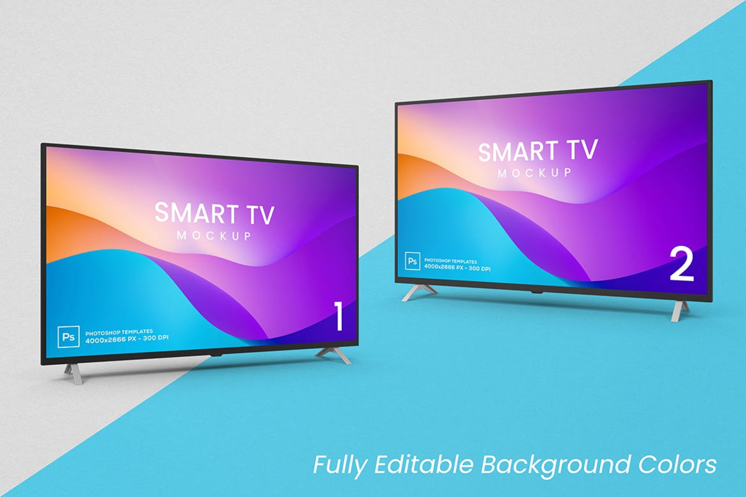 5673 智能电视样机模型-Smart Tv Mockups