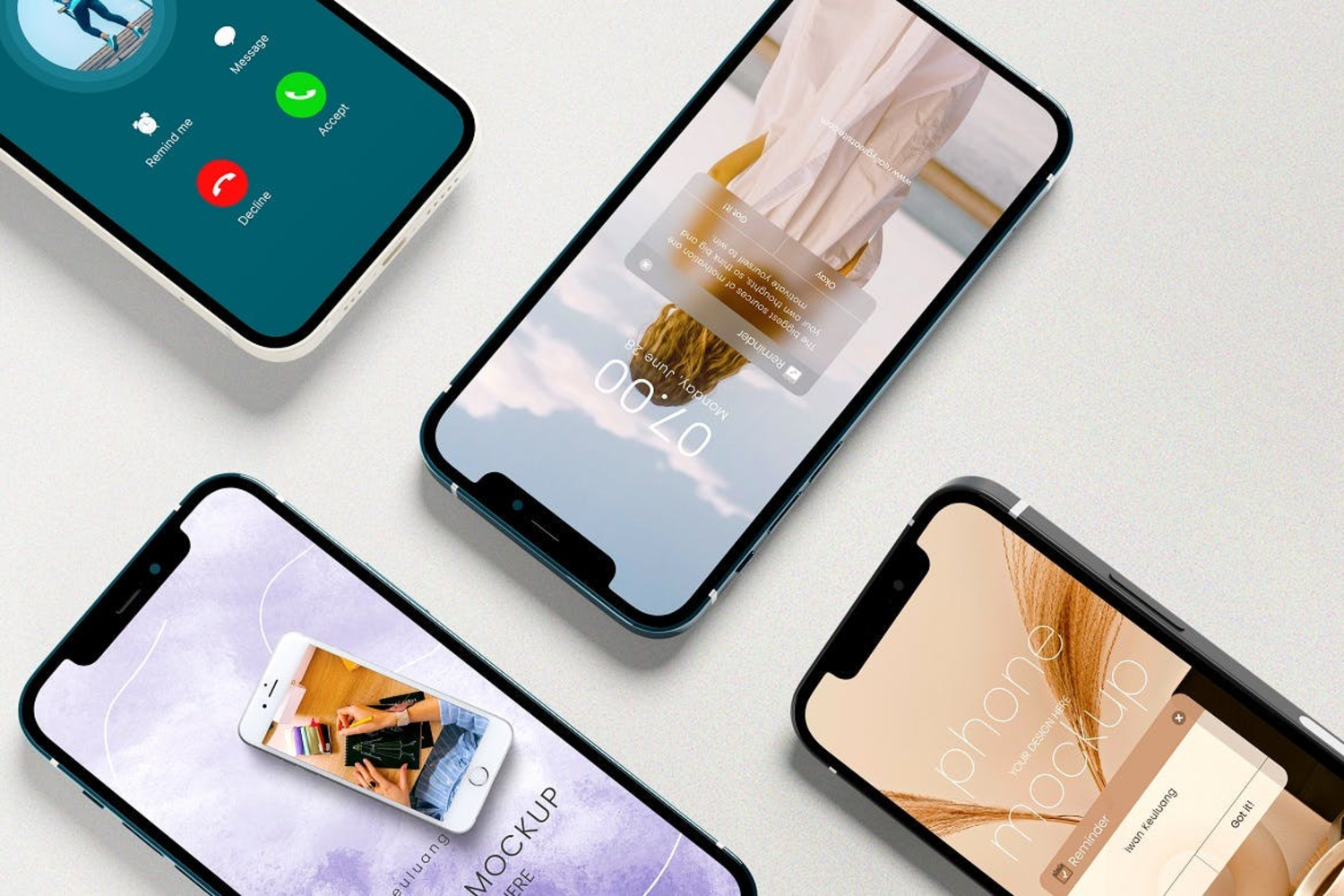 5700 高端iPhone 12 Pro手机产品模型-iphone-12-pro-mockups