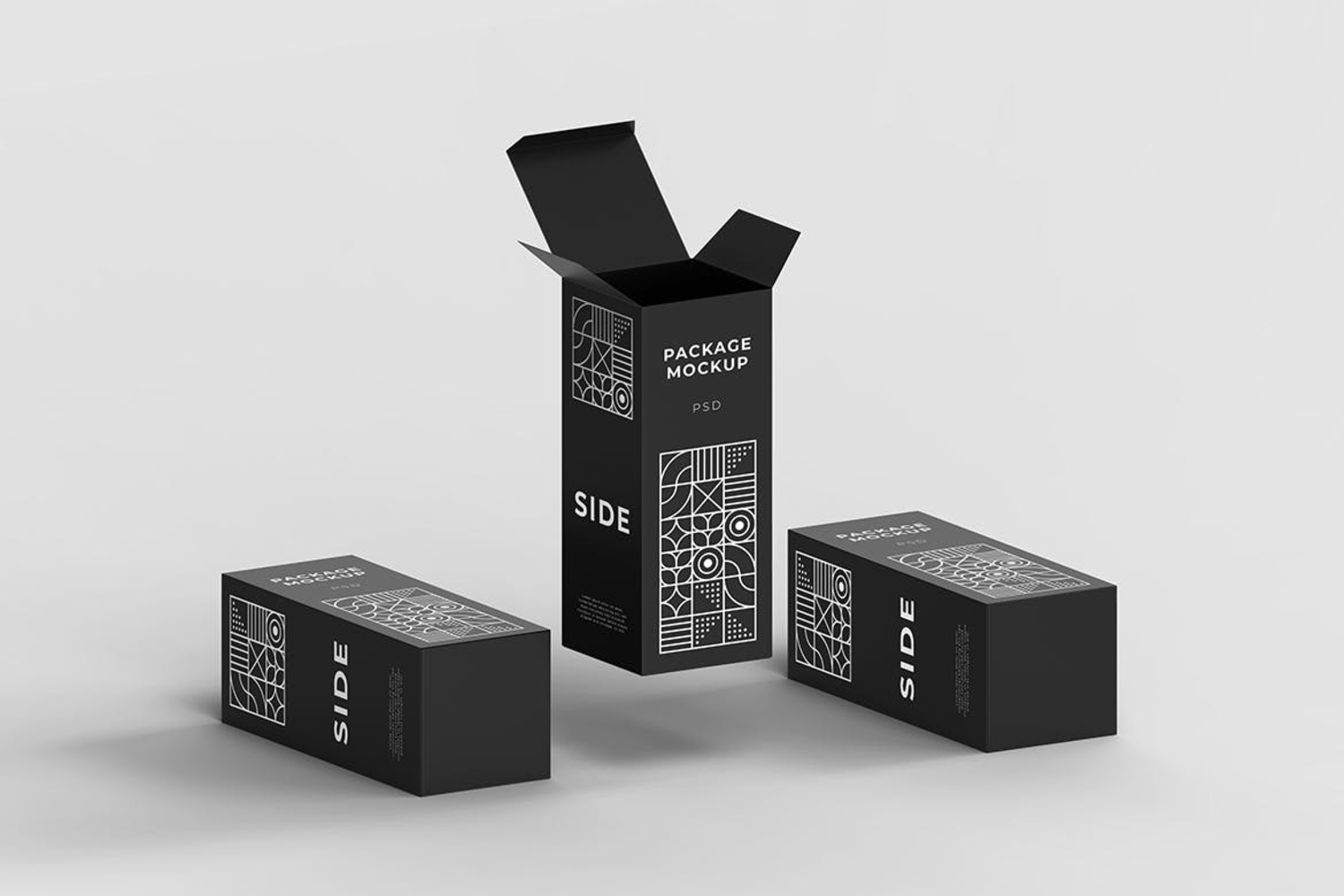 5755 创意产品纸盒包装设计样机
