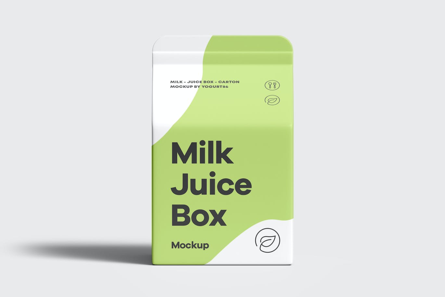 5764 牛奶果汁盒包装设计样机