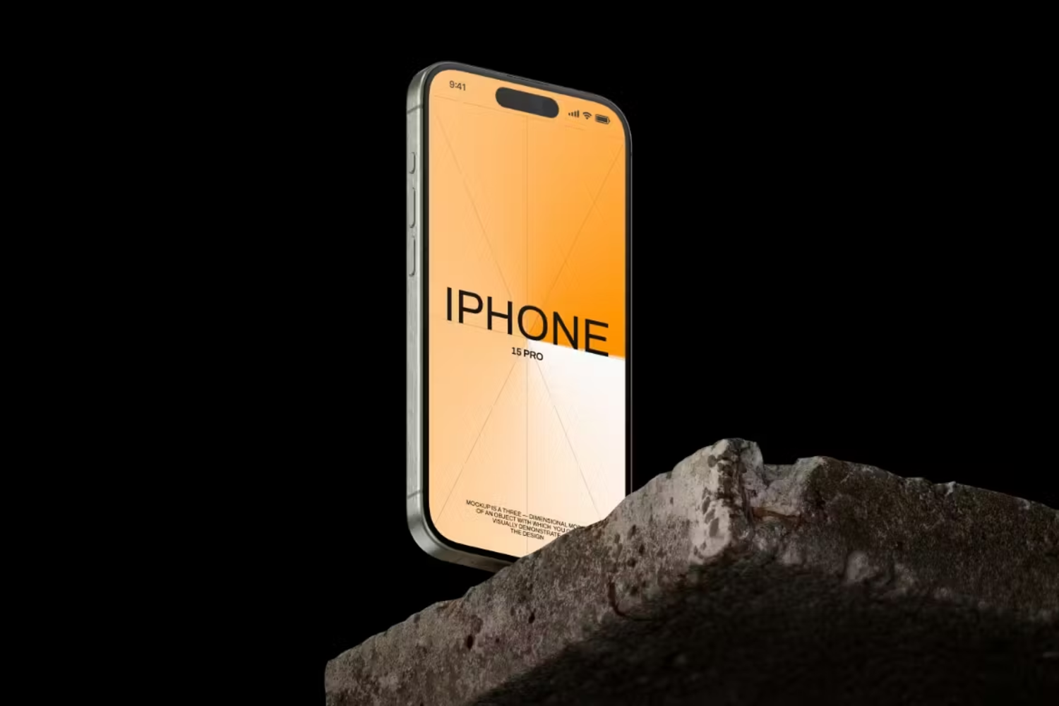 5803 iPhone 15 Pro Mockup 可编辑智能手机对象展示设计样机