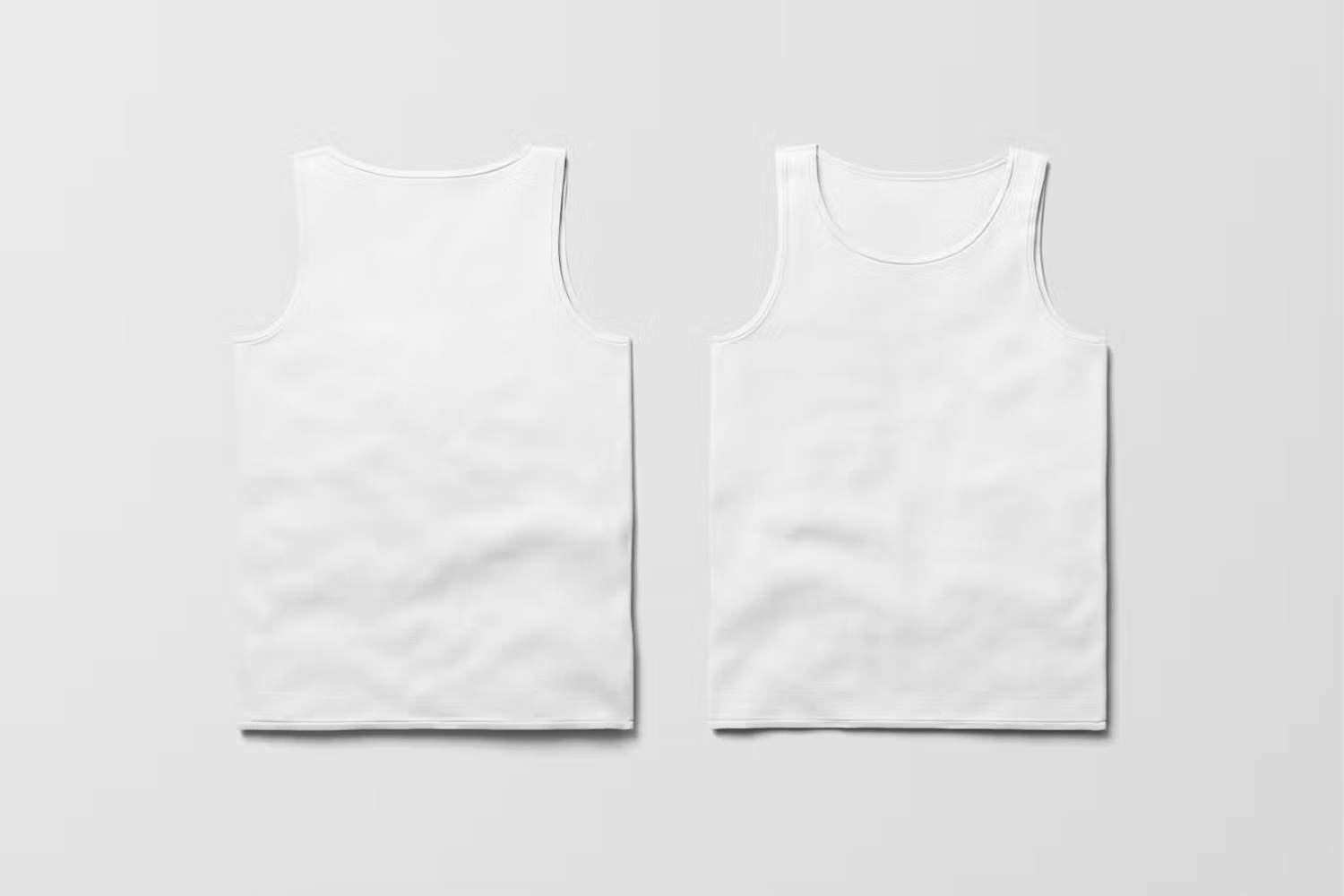 5809 创意设计背心前后视图PSD样机-Tank Top Mockup