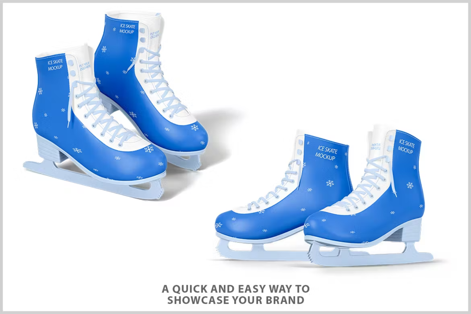 5817 创意设计溜冰鞋多用途模板样机-Ice Skate Mockup