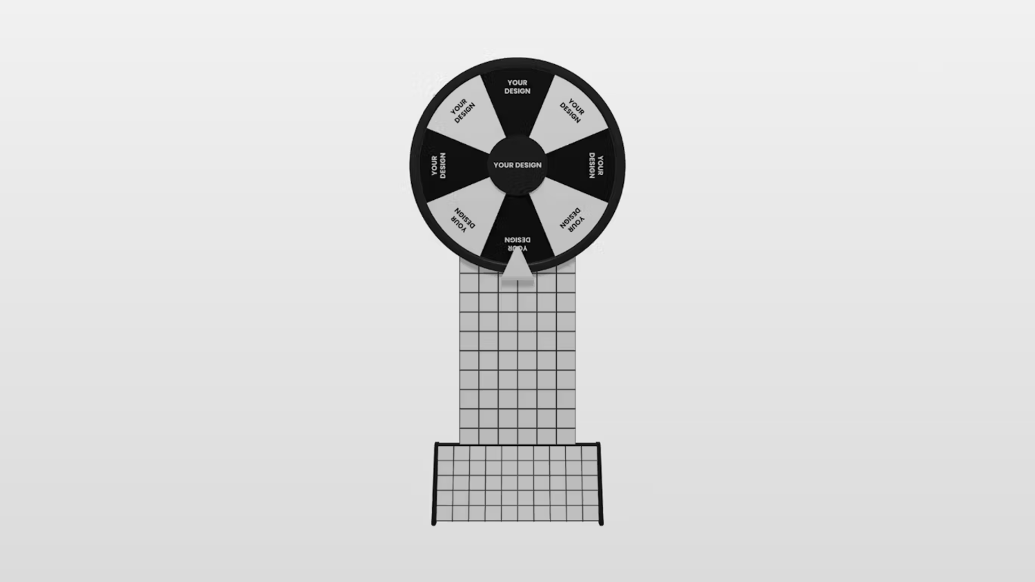 5824 逼真旋转模型展示支架样机-Wheel Spinner Stand Mockup