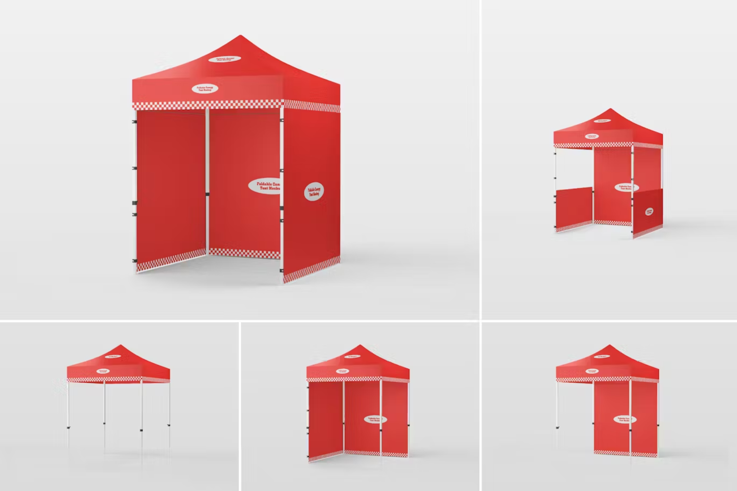 5825 专业折叠遮阳帐篷模拟样机-Foldable Canopy Tent Mockup