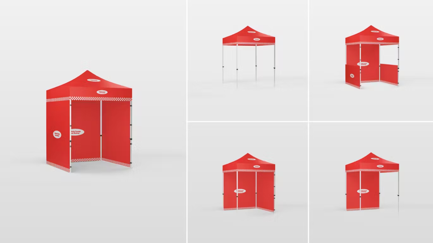 5825 专业折叠遮阳帐篷模拟样机-Foldable Canopy Tent Mockup