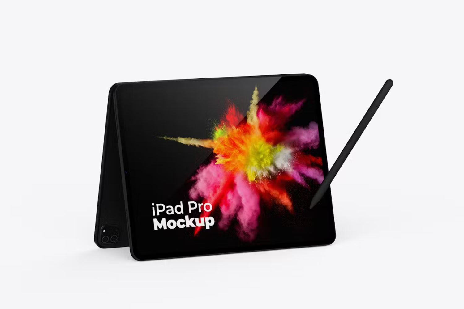 5826 透视效果多层设计平板电脑iPad Pro屏幕样机-Perspective iPad Pro Screen Mockup