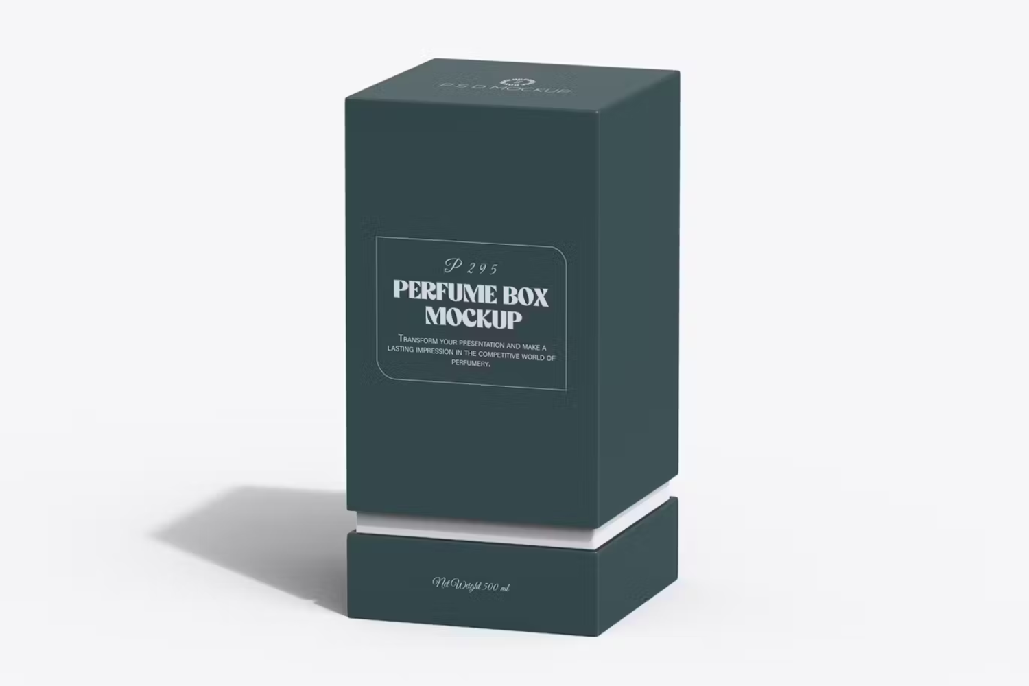 5827 奢华香水瓶化妆品护肤品包装盒模型样机-Perfume Spray Bottle And Packaging Box Mockup