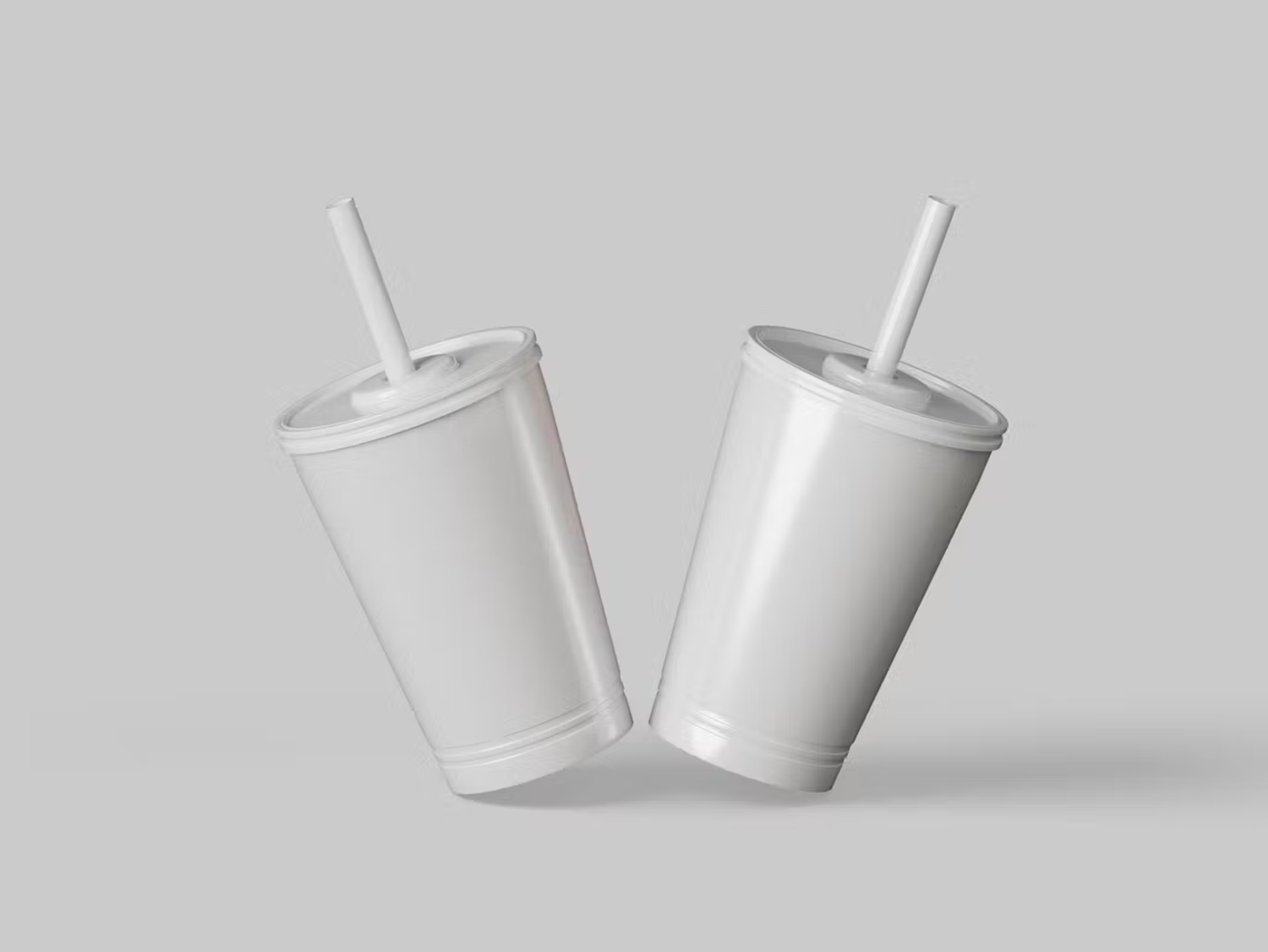 5843 智能PSD模拟杯子设计展示样机-Smoothie Cup Mockup