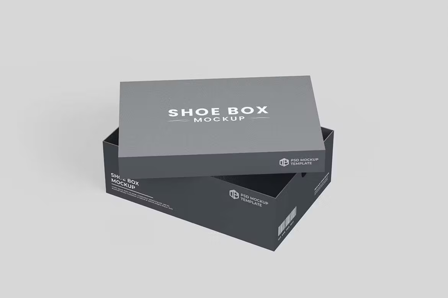 5846 鞋盒模型设计展示PSD样机-Shoe Box Mock Up