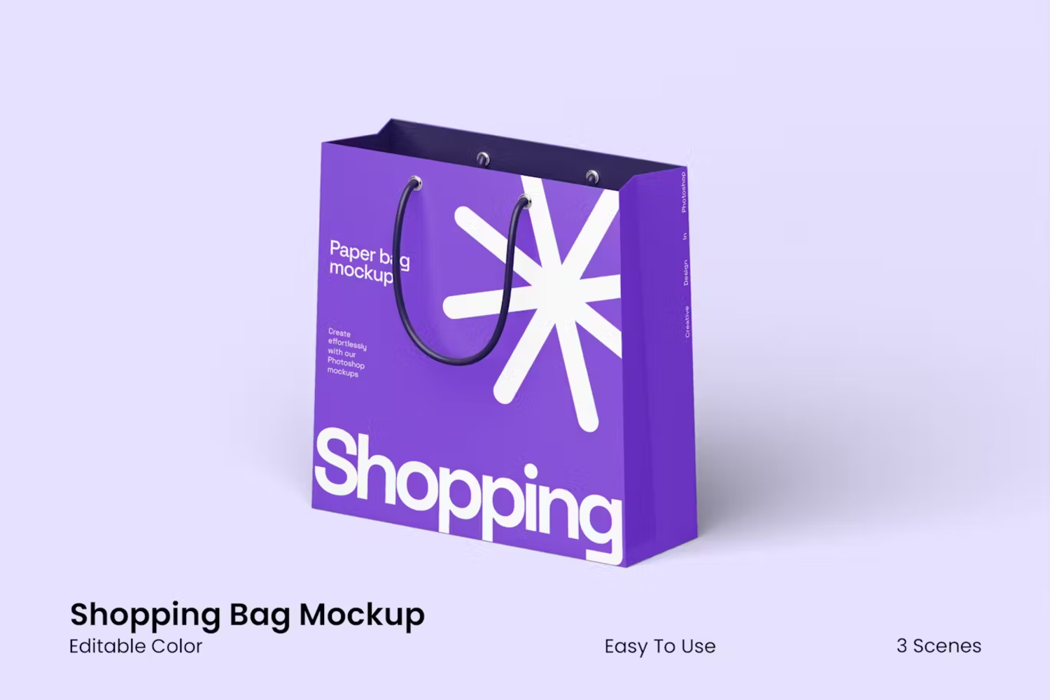 5848 模拟包装袋PSD样机-Shopping Bag Mockup