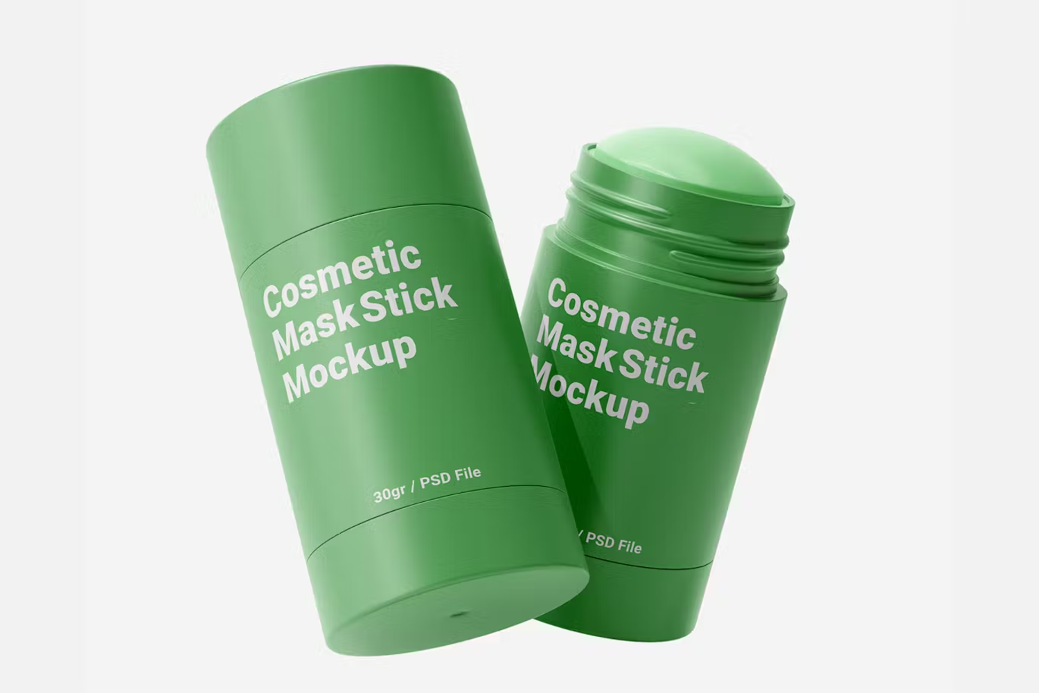 5855 高清定制30克化妆品粘土面膜模型样机-30gr Cosmetic Clay Mask Stick Mockup Vol.2