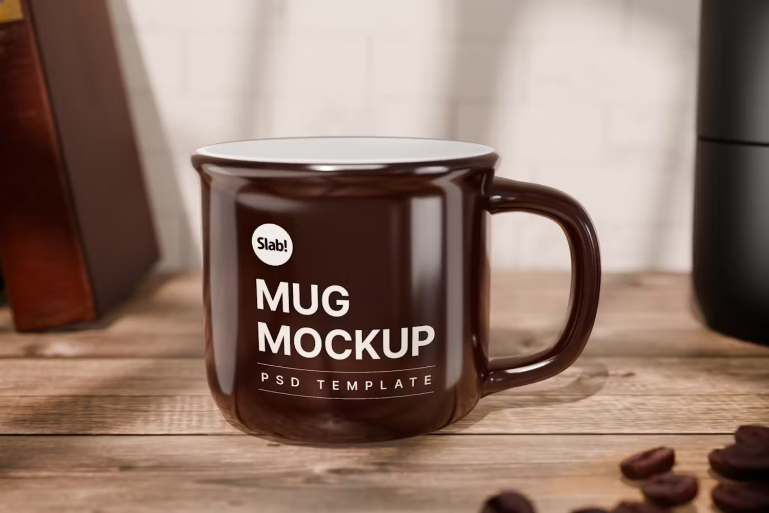 5862 高清瓷釉杯模型样机-Enamel Mug Mockup