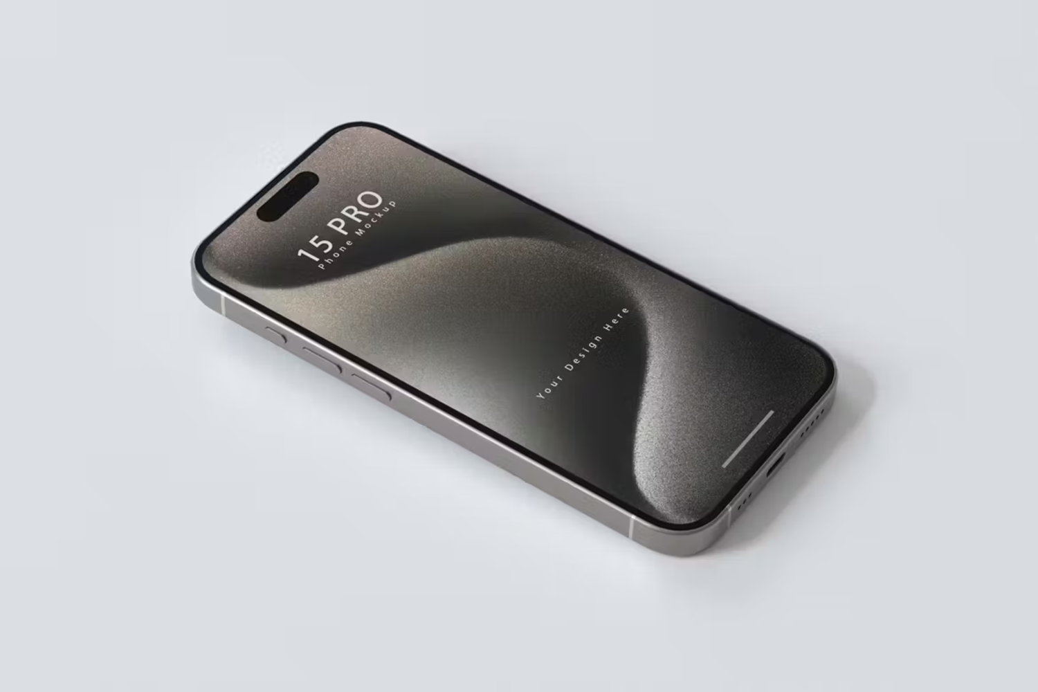 5864 智能苹果15 Pro手机PS模板展示样机-iPhone 15 Pro Mockup