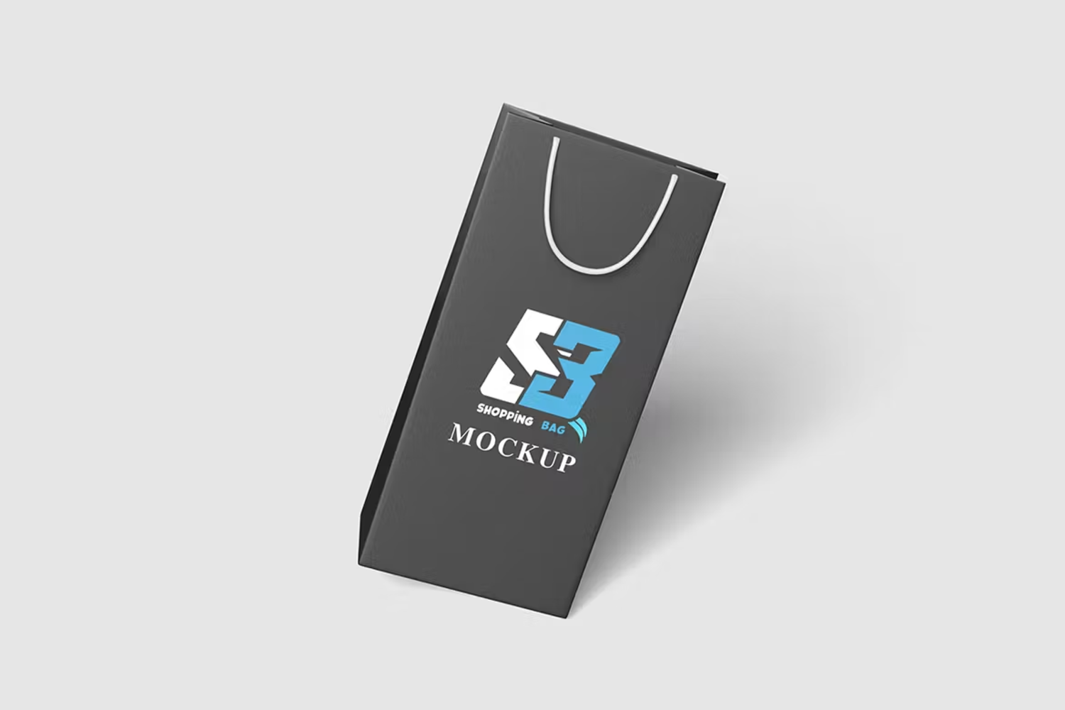 5866 时尚风格购物袋模型展示设计样机-Shopping bag mockup