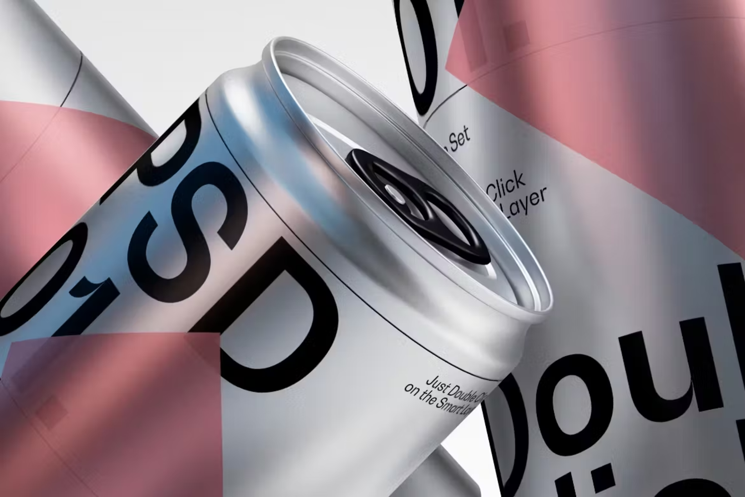 5869 高清模拟罐头PSD样机-Soda Can Mockup