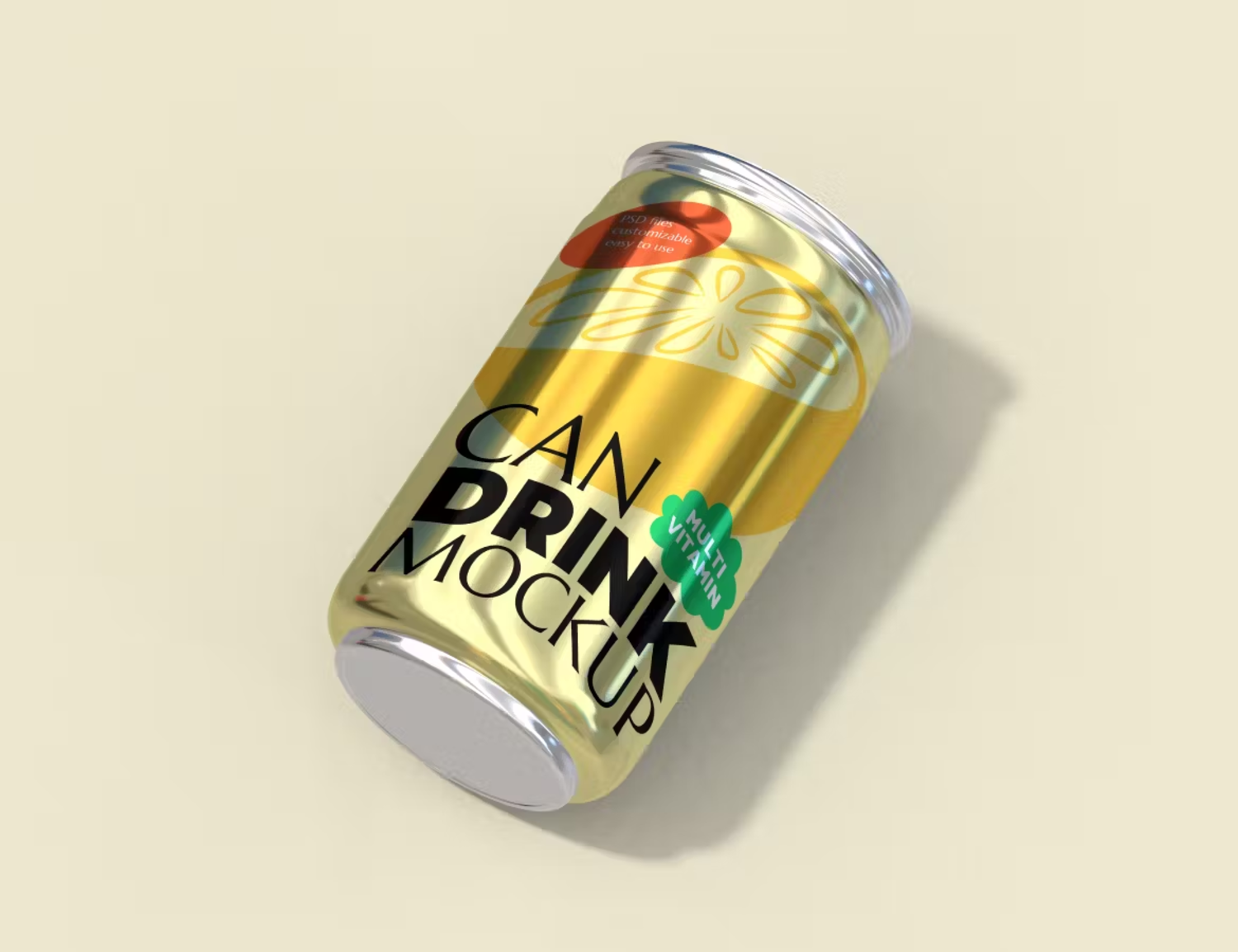 5874 创意独特高清饮料罐模型展示样机-Drink Can Product Mock-ups