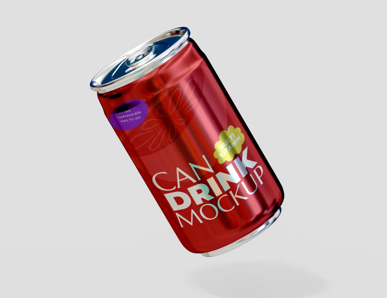 5874 创意独特高清饮料罐模型展示样机-Drink Can Product Mock-ups