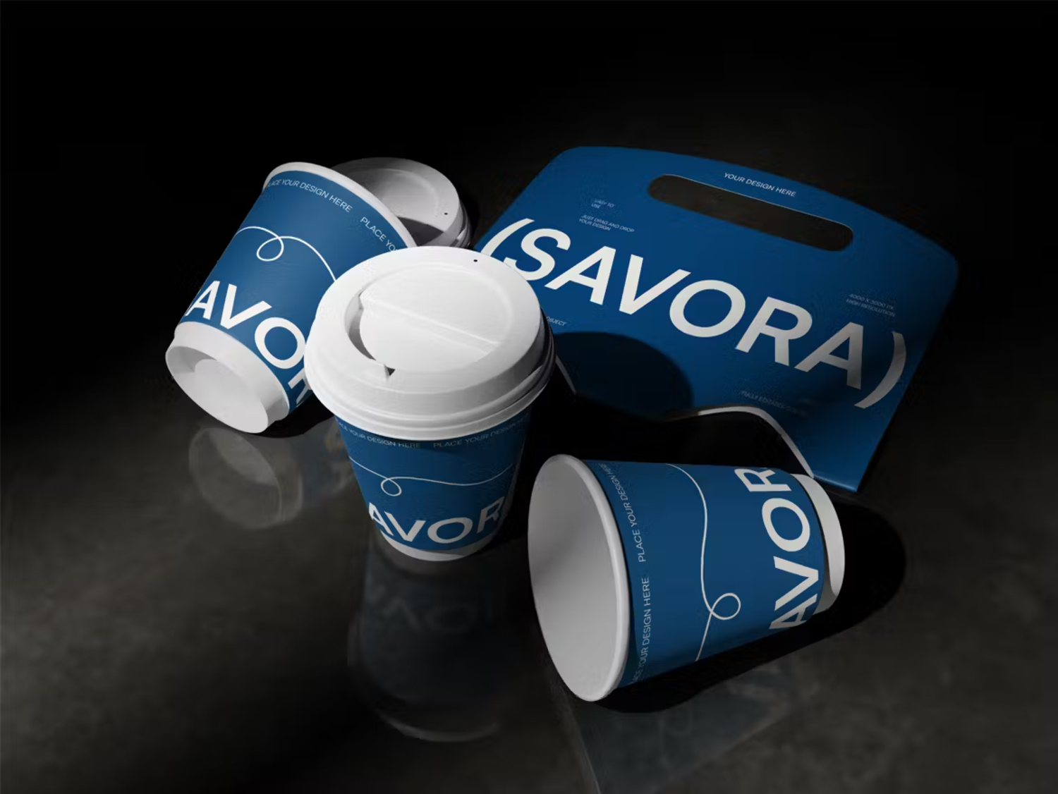 5876 智能图层咖啡杯模型样机-Coffee Cup Mockup