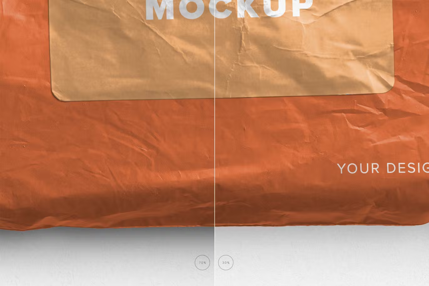 5879 定制邮袋模型样机-Mailer Bag Mockup with Sticker